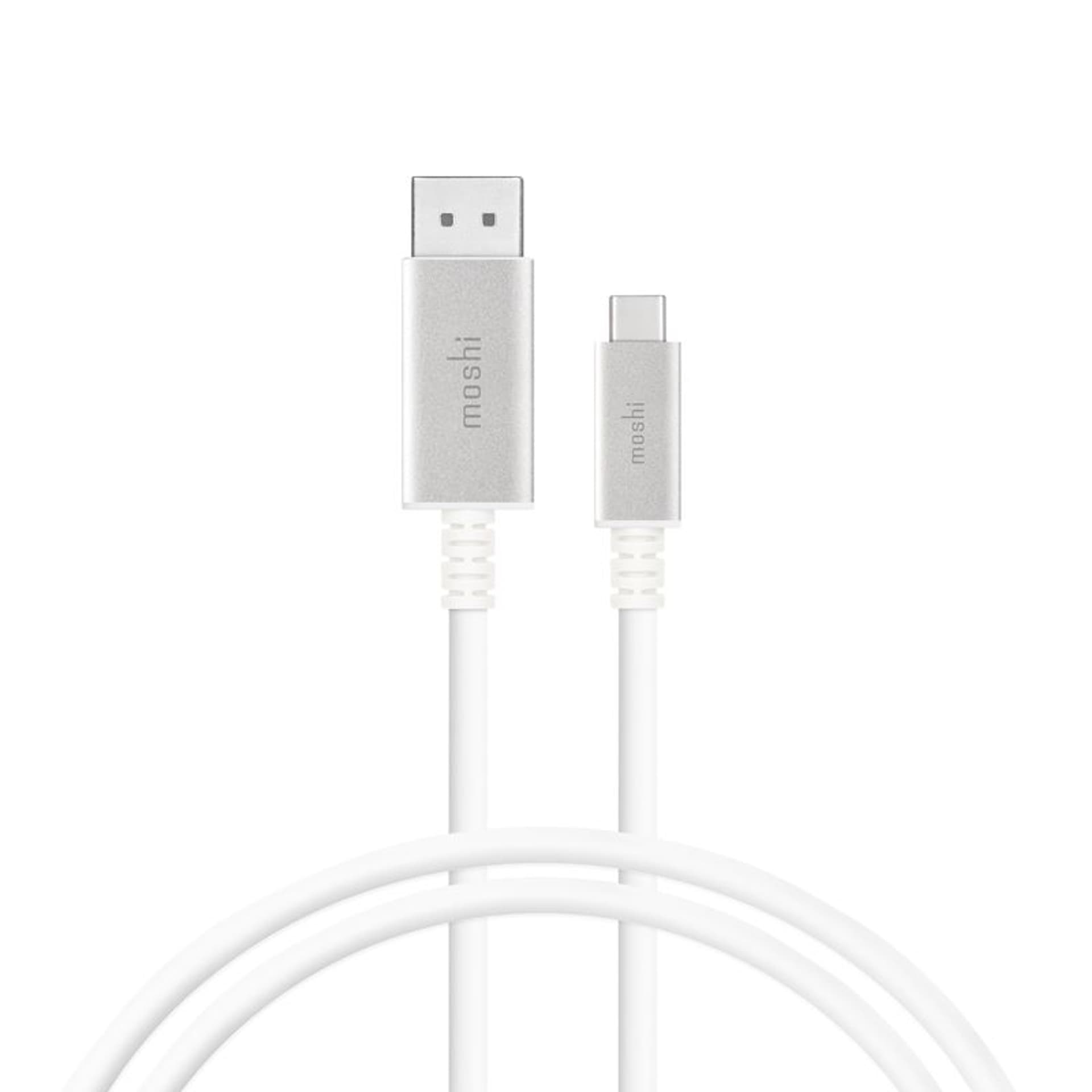 

Moshi USB-C to DisplayPort Cable - Aluminiowa przejściówka z USB-C do DisplayPort 5K/60fps (srebrny)