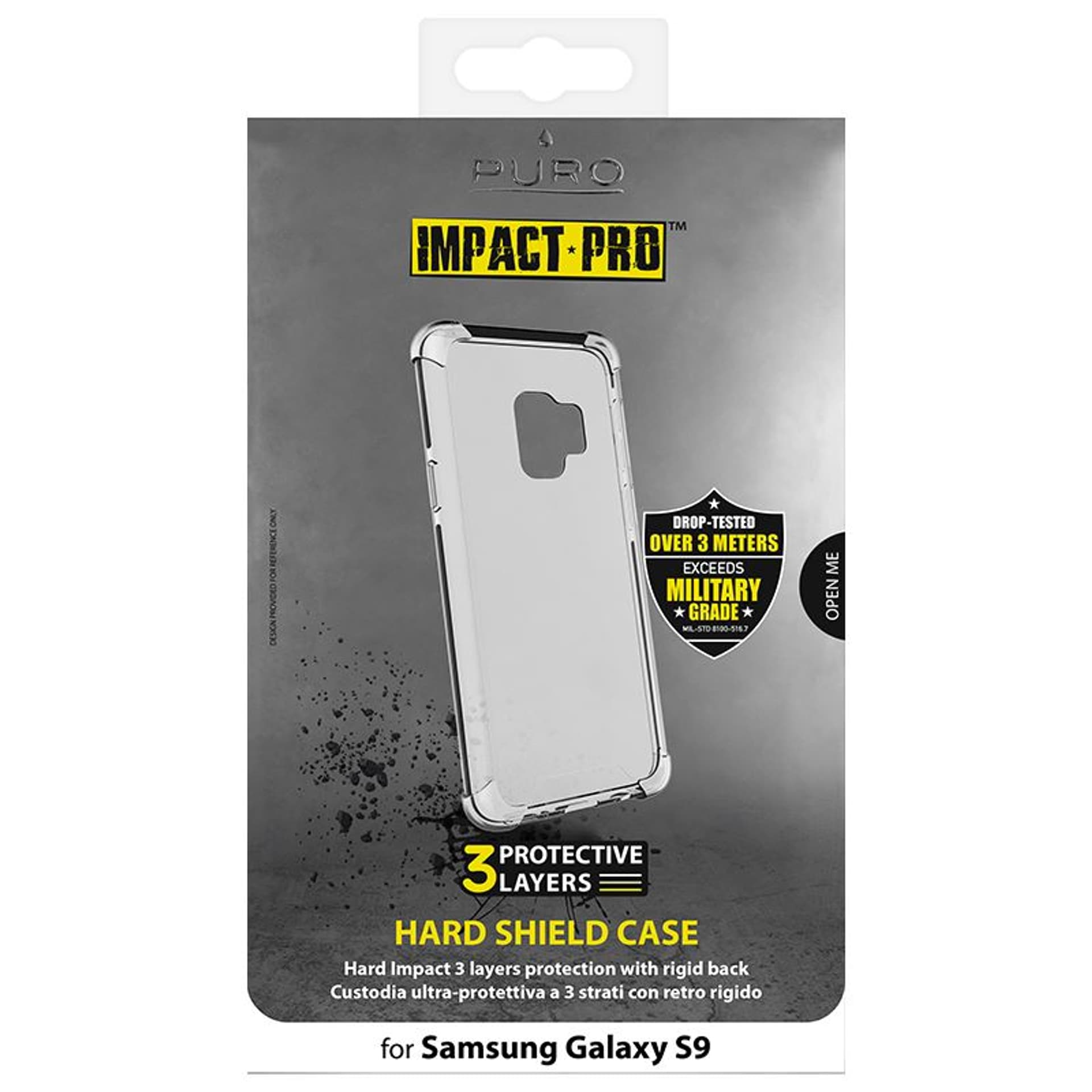 

PURO Impact Pro Hard Shield - Etui Samsung Galaxy S9 (czarny)