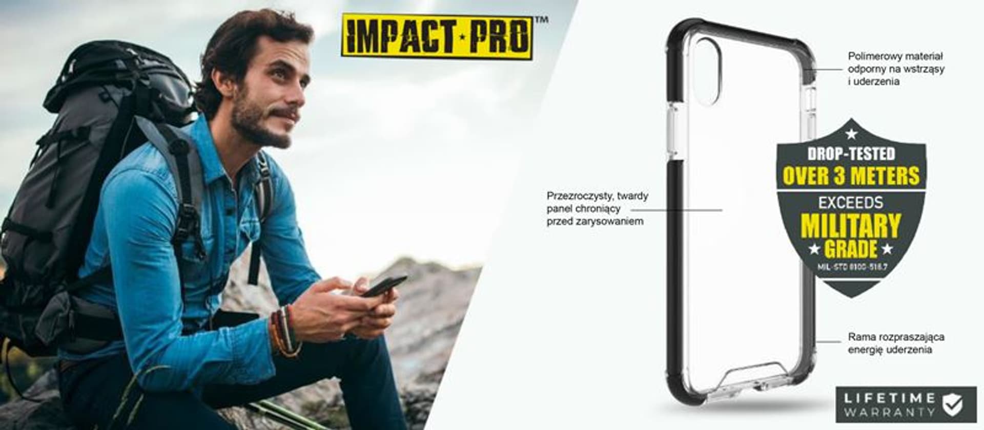 

PURO Impact Pro Hard Shield - Etui iPhone XR (czarny)
