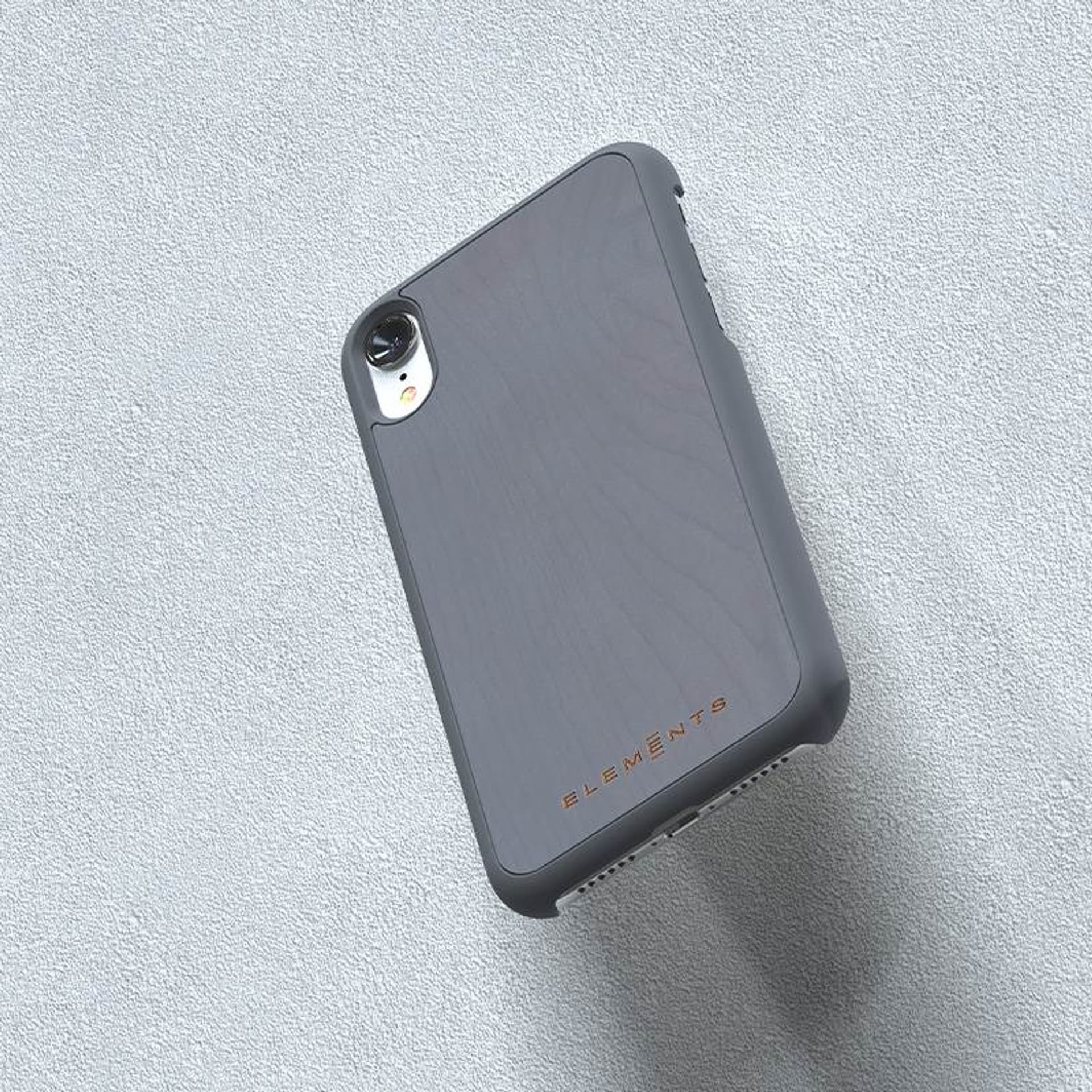 

Nordic Elements Original Gefion - Drewniane etui iPhone XR (Mid Grey)