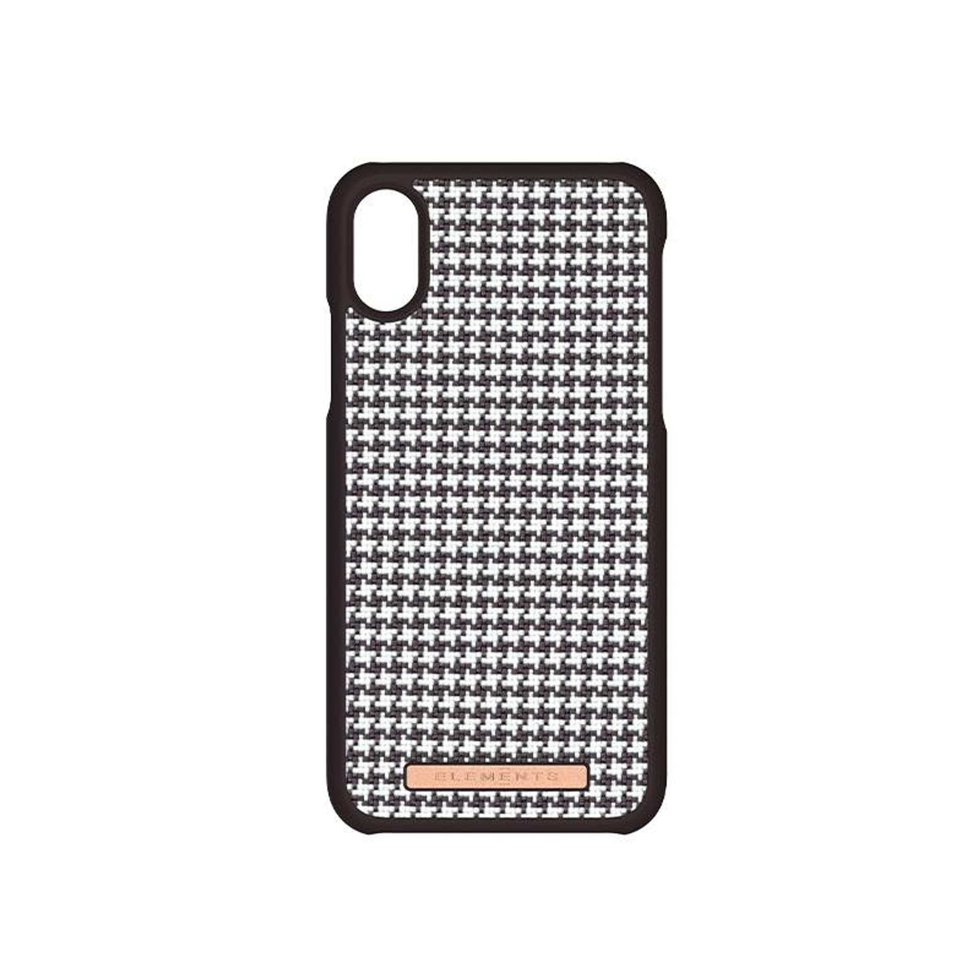 

Nordic Elements Saeson Idun - Materiałowe etui iPhone Xs / X (Dark Brown Pattern 2)