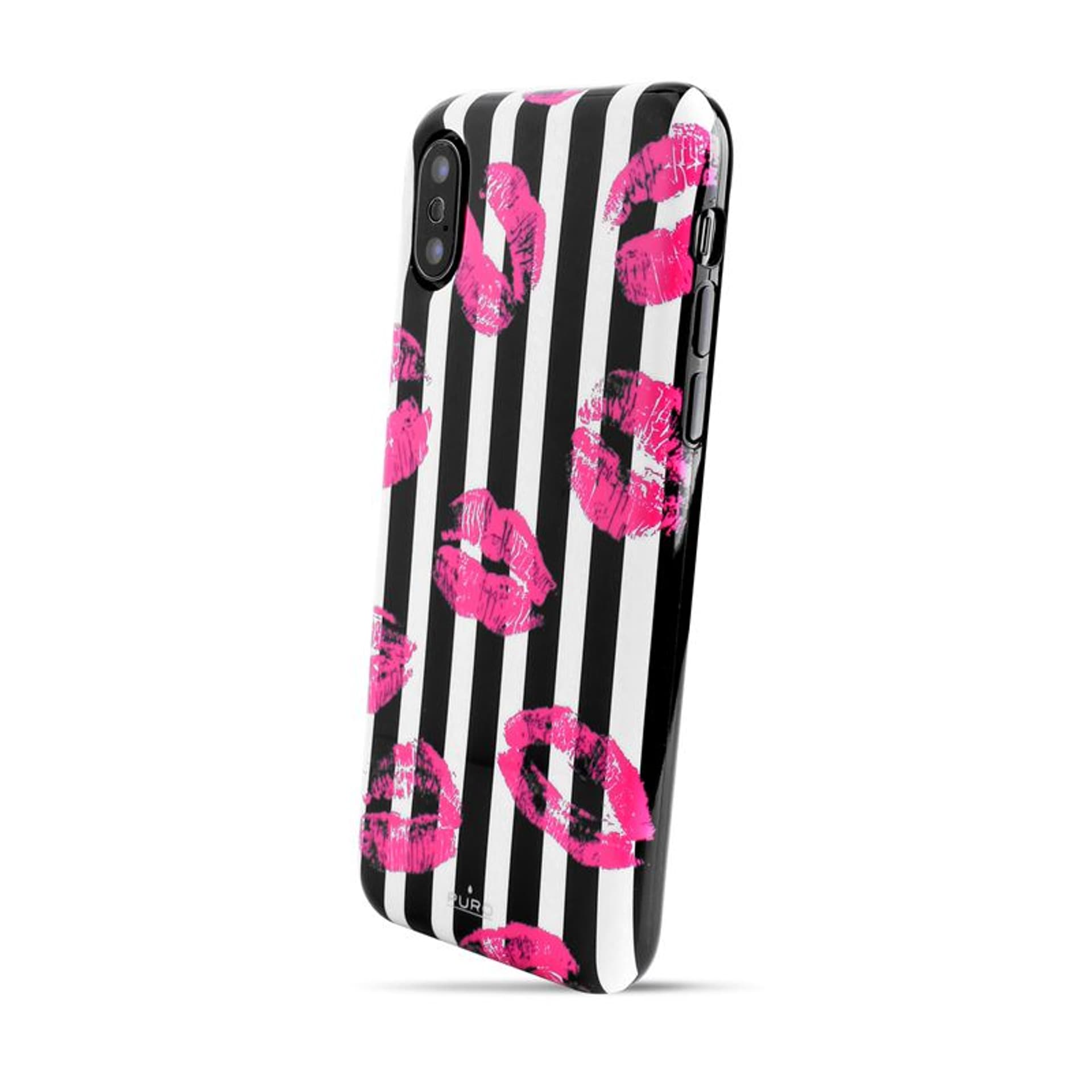 

PURO Glam Miami Stripes - Etui iPhone Xs / X (Kiss)