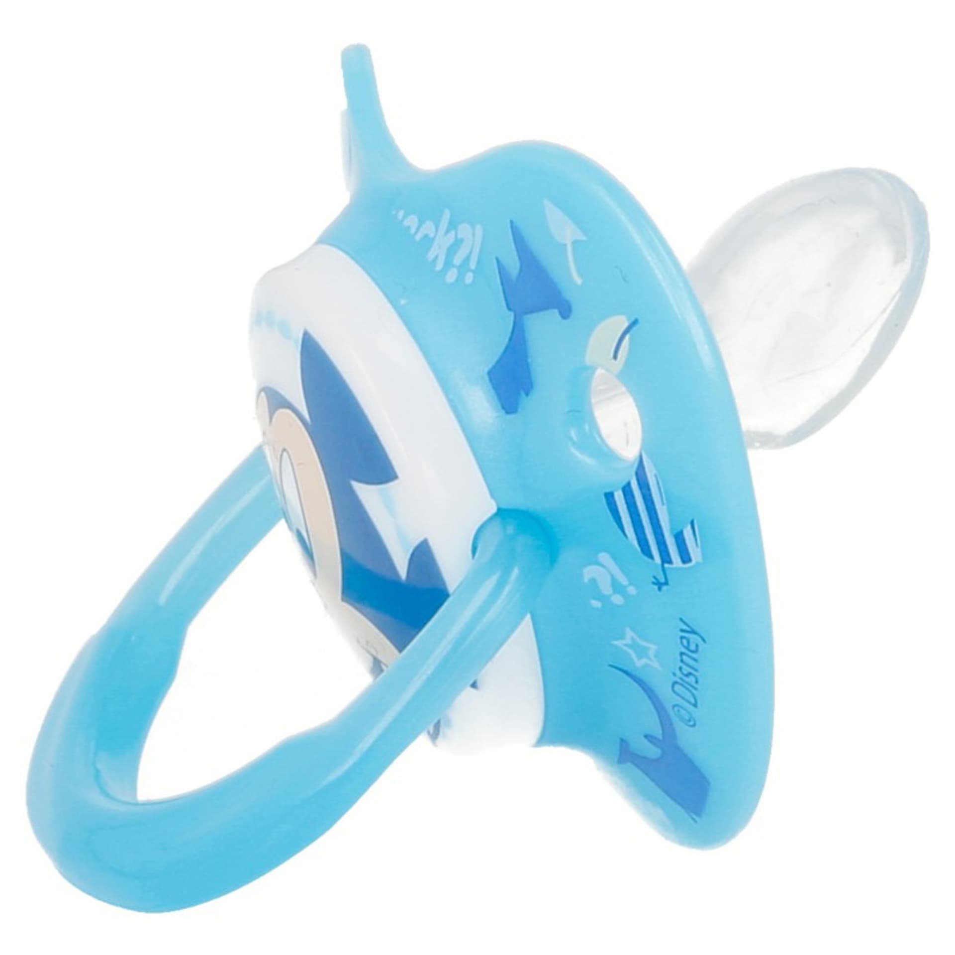 

Mickey Mouse - Smoczek silikonowy w anatomicznym kształcie 0 - 6 m (świecący w ciemnośći) (niebieski)