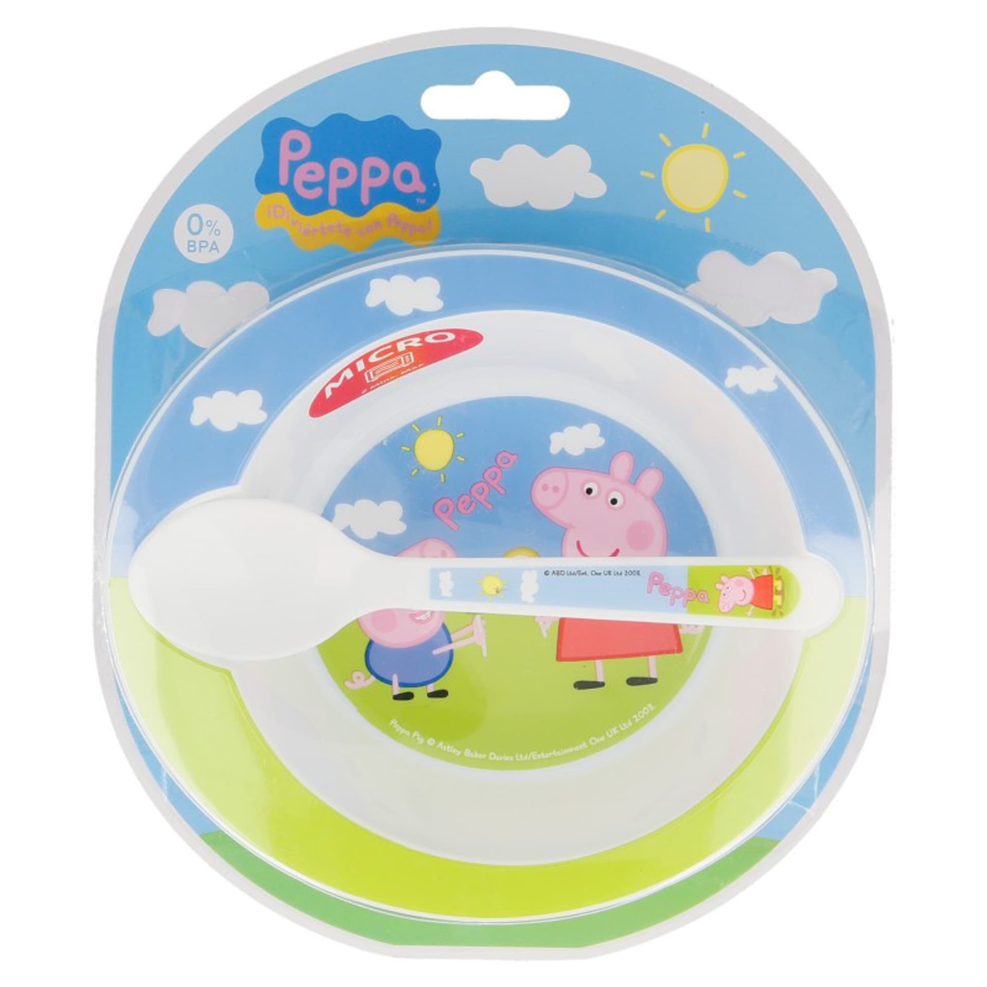 

Peppa Pig - Miska z łyżeczką do mikrofali Świnka Peppa