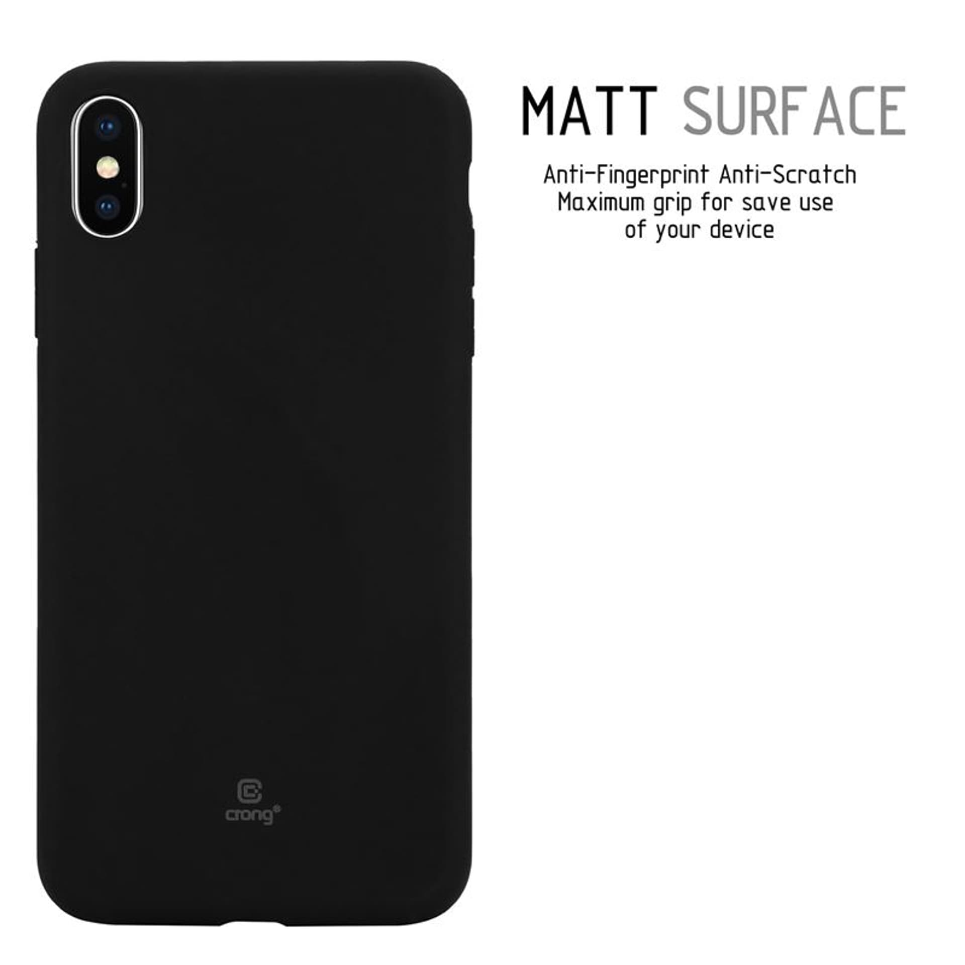 

Crong Soft Skin Cover - Etui iPhone Xs Max (czarny)