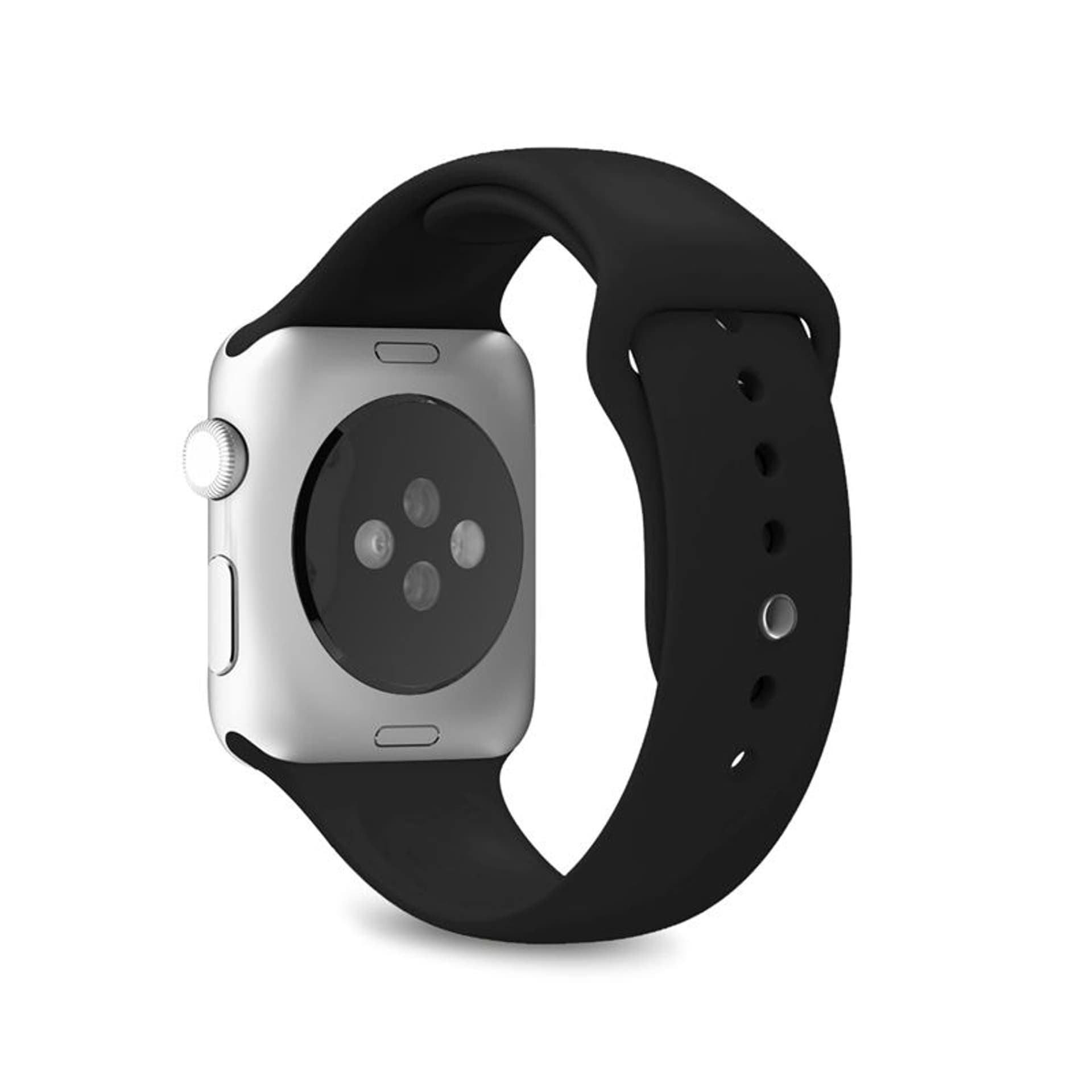 

PURO ICON - Elastyczny pasek sportowy do Apple Watch 38/40/41 mm (S/M & M/L) (czarny)