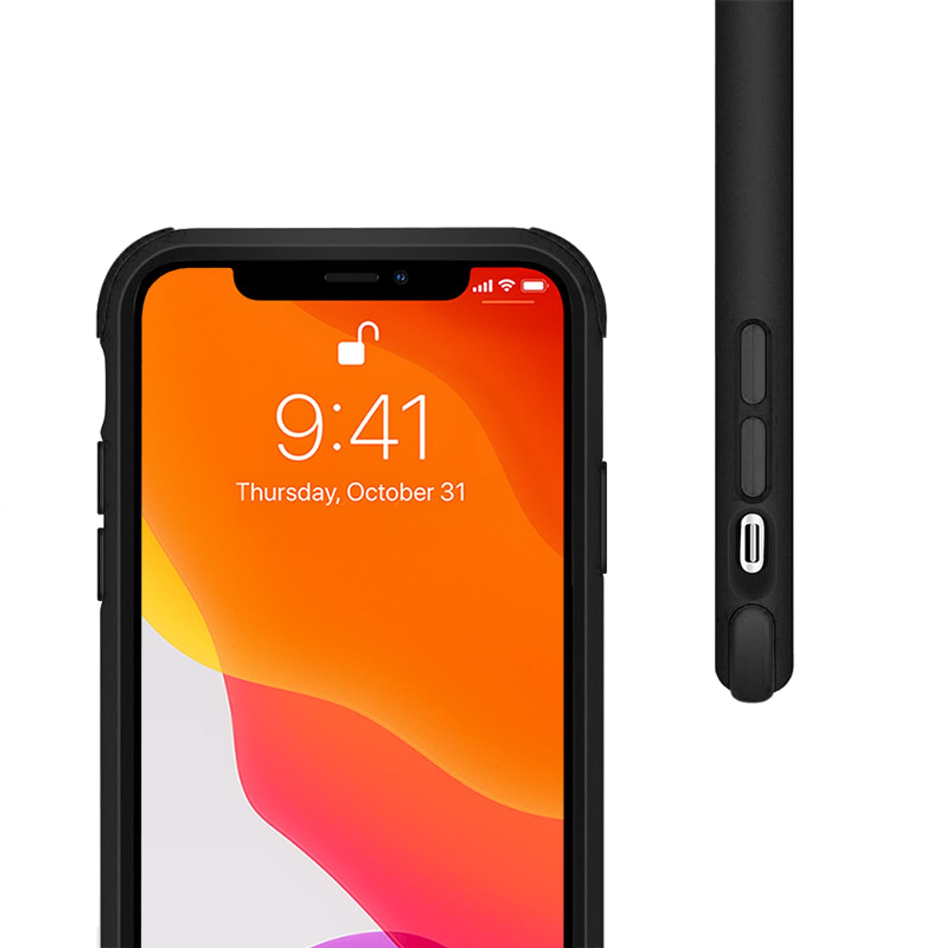 

Crong Trace Clear Cover - Etui iPhone 11 Pro (czarny/czarny)