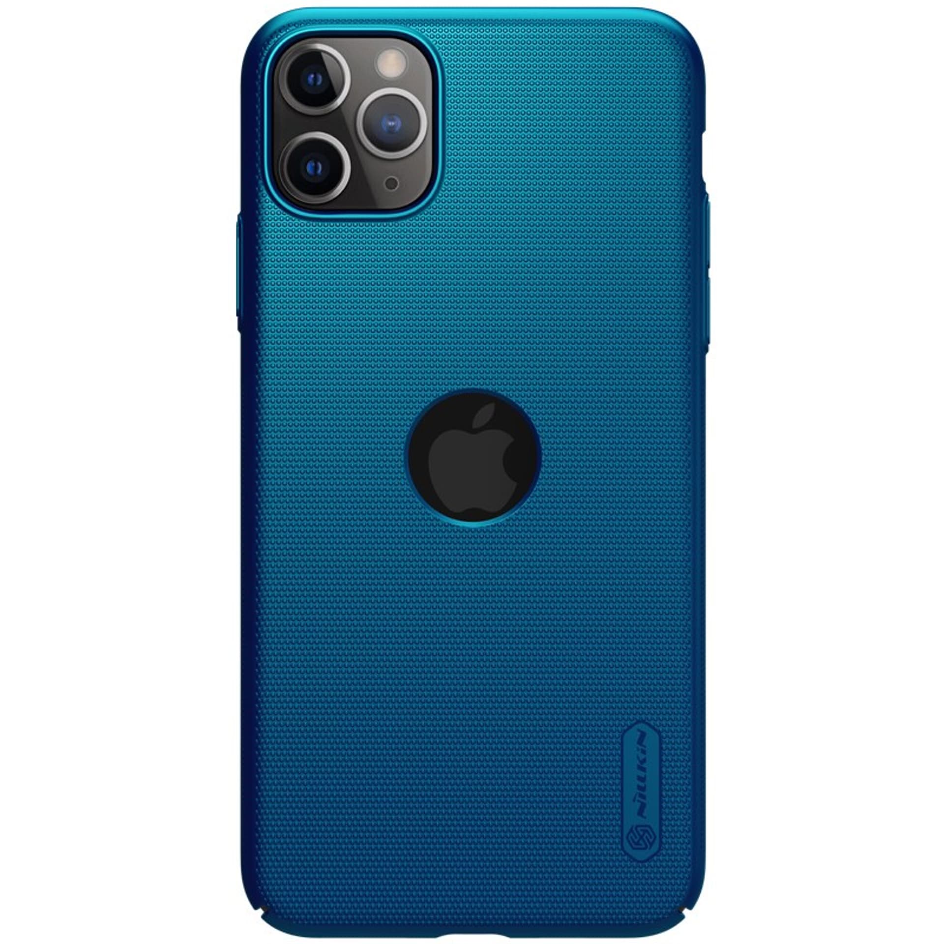 

Nillkin Super Frosted Shield - Etui Apple iPhone 11 Pro Max z wycięciem na logo (Peacock Blue)