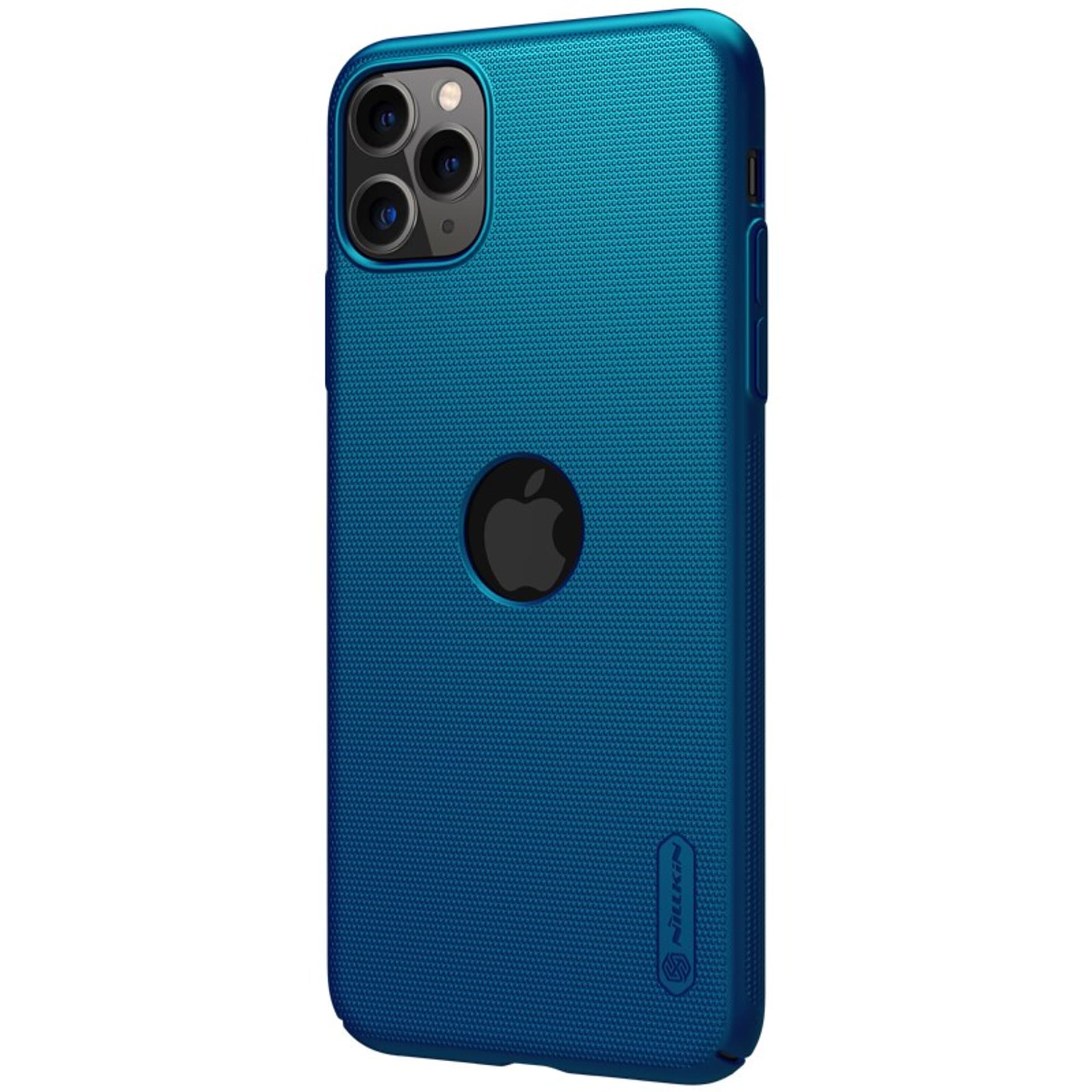 

Nillkin Super Frosted Shield - Etui Apple iPhone 11 Pro z wycięciem na logo (Peacock Blue)