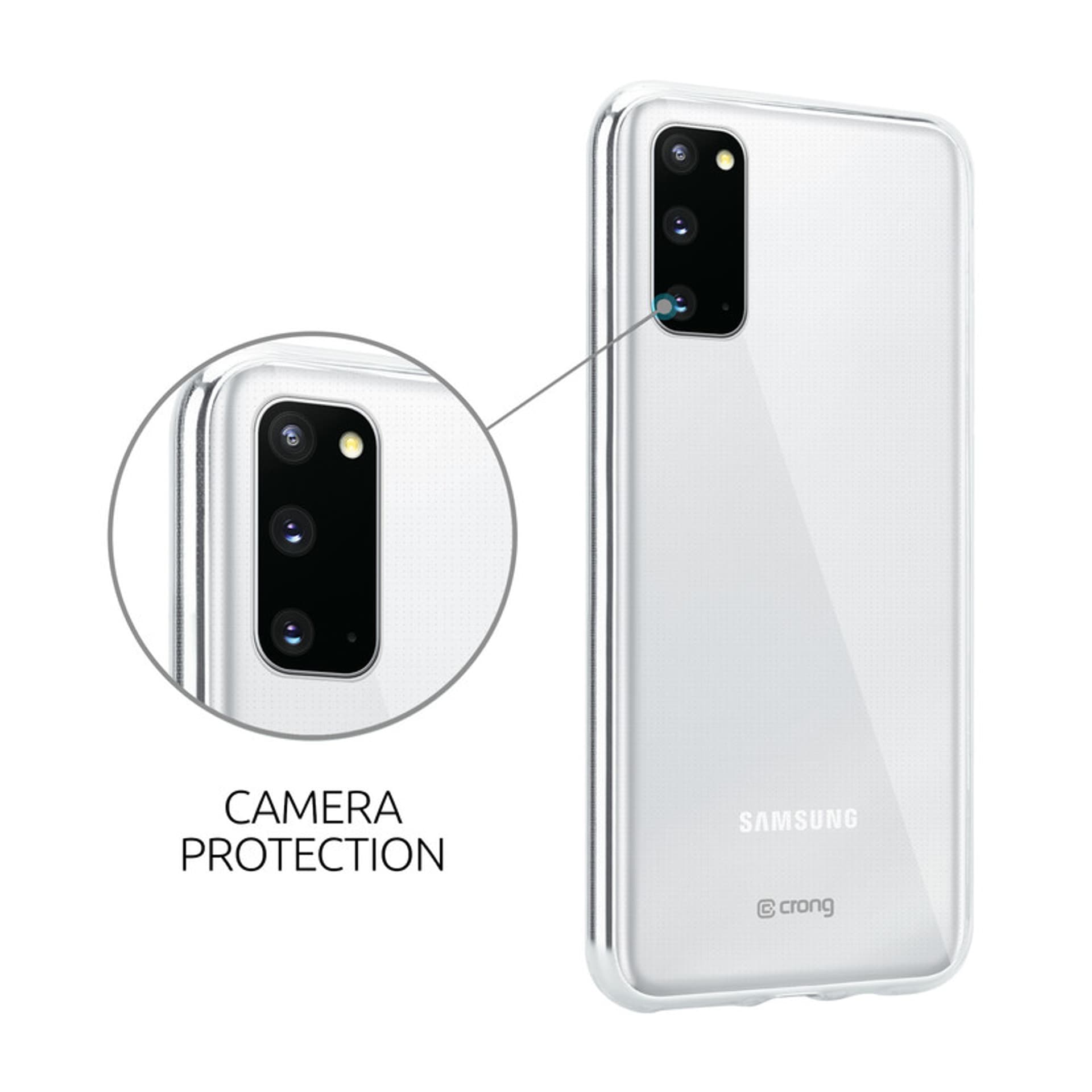 

Crong Crystal Slim Cover - Etui Samsung Galaxy S20 (przezroczysty)