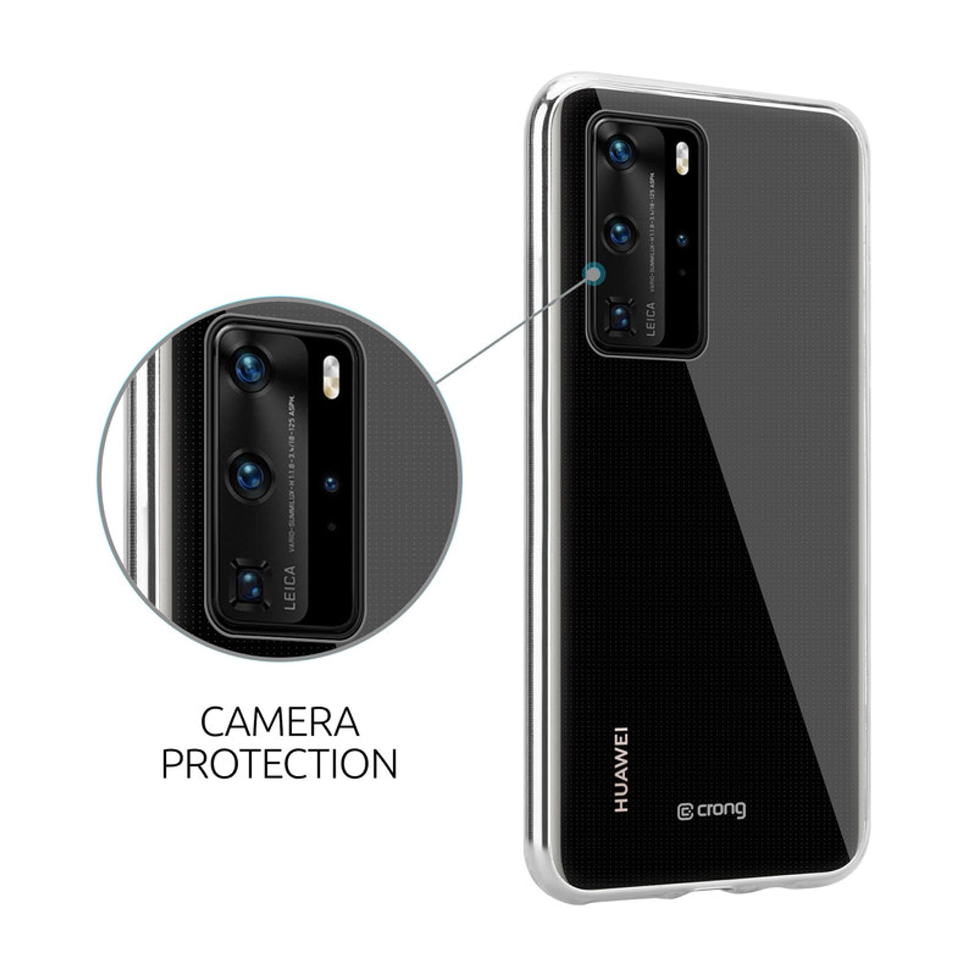 

Crong Crystal Slim Cover - Etui Huawei P40 (przezroczysty)