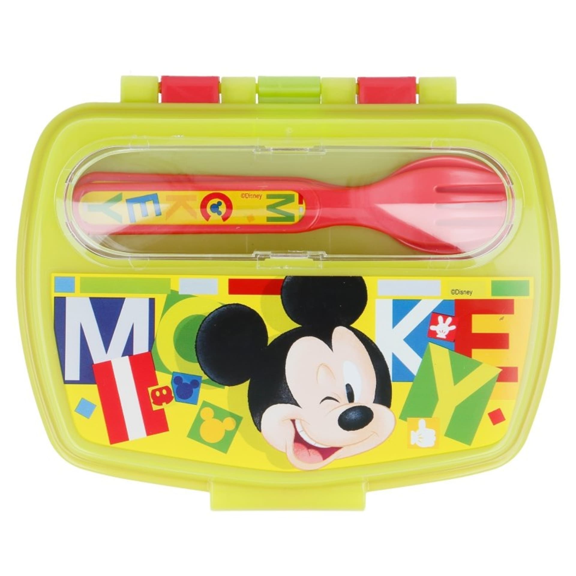 

Mickey Mouse - Lunchbox z kompletem sztućców