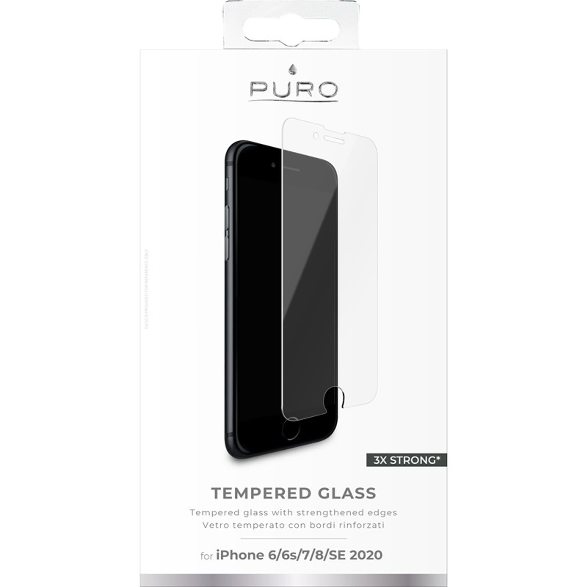 

PURO Szkło ochronne hartowane na ekran iPhone SE (2022 / 2020) / 8 / 7 / 6s / 6