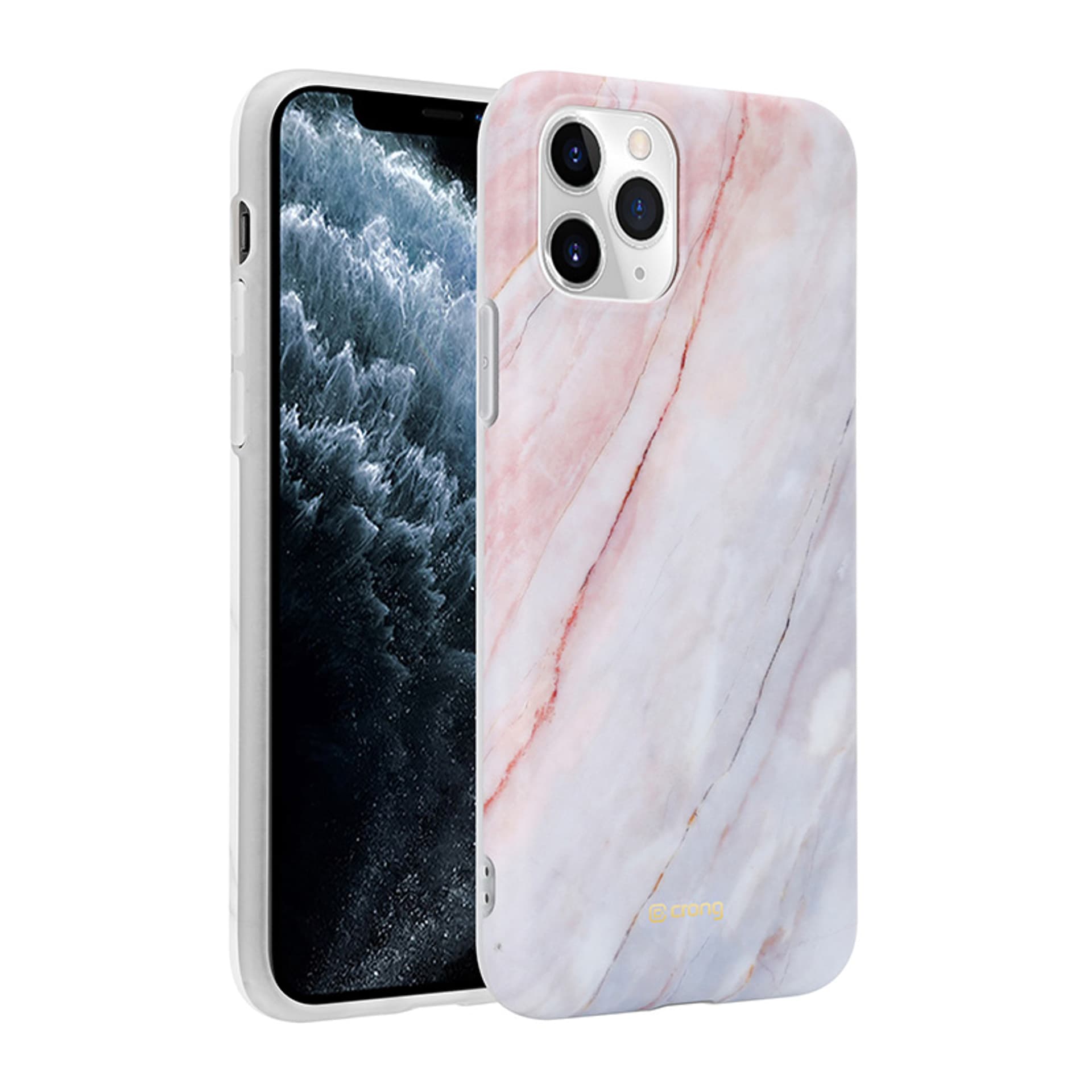 

Crong Marble Case – Etui iPhone 11 Pro (różowy)