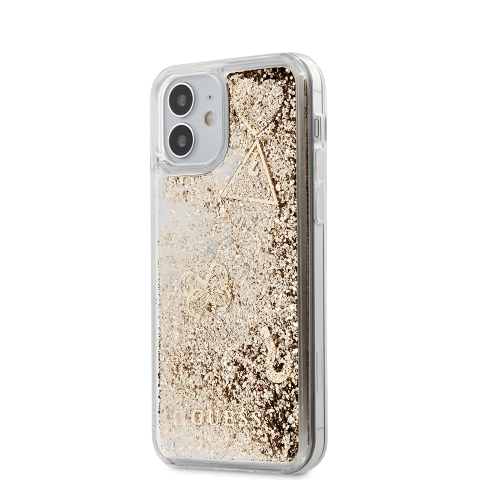 

Guess GUHCP12SGLHFLGO iPhone 12 mini 5,4" gold/złoty hardcase Glitter Charms
