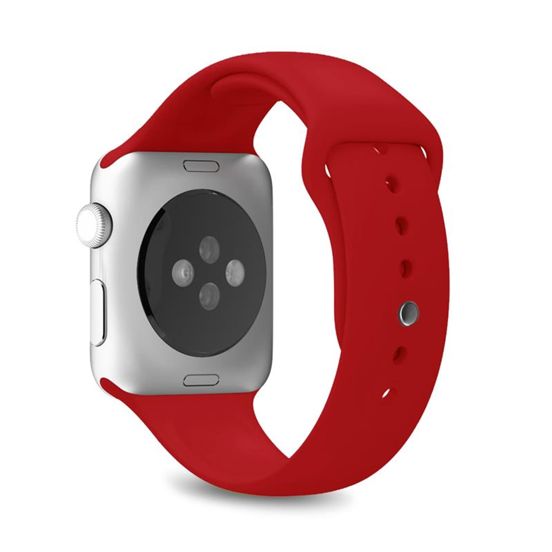 

PURO ICON - Elastyczny pasek sportowy do Apple Watch 38/40/41 mm (S/M & M/L) (czerwony)