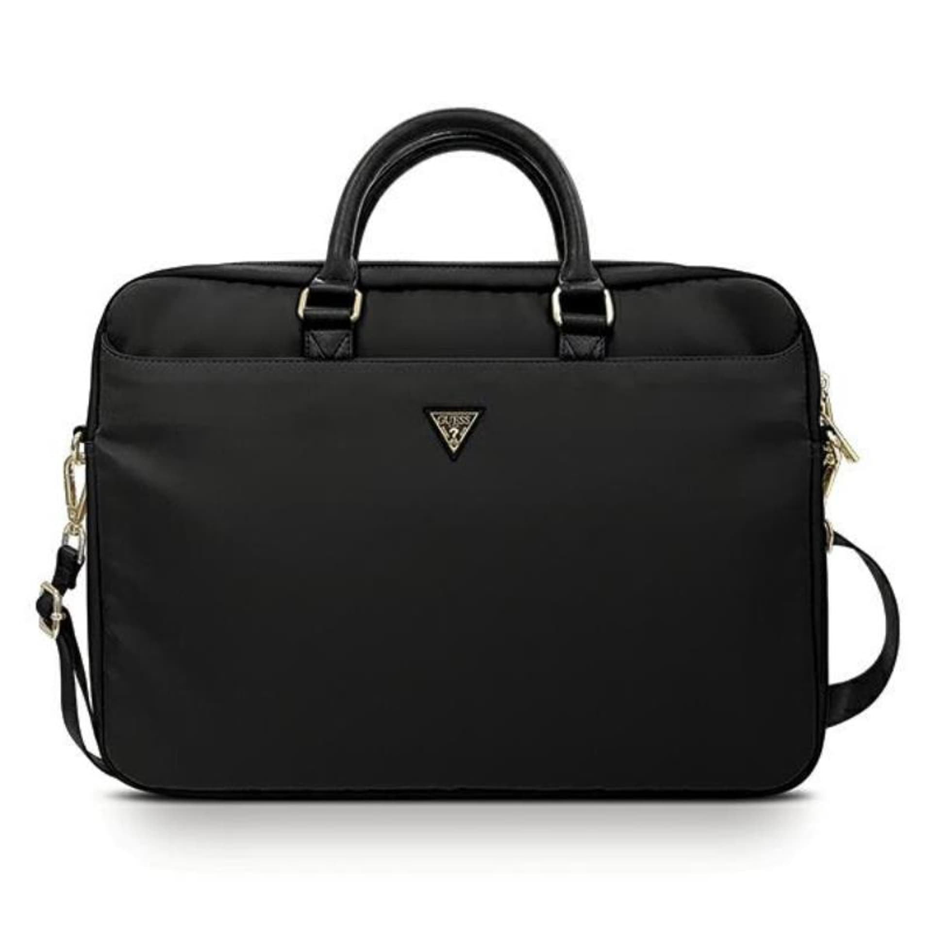

Guess Torba GUCB15NTMLBK 16" czarny /black Nylon Triangle Logo