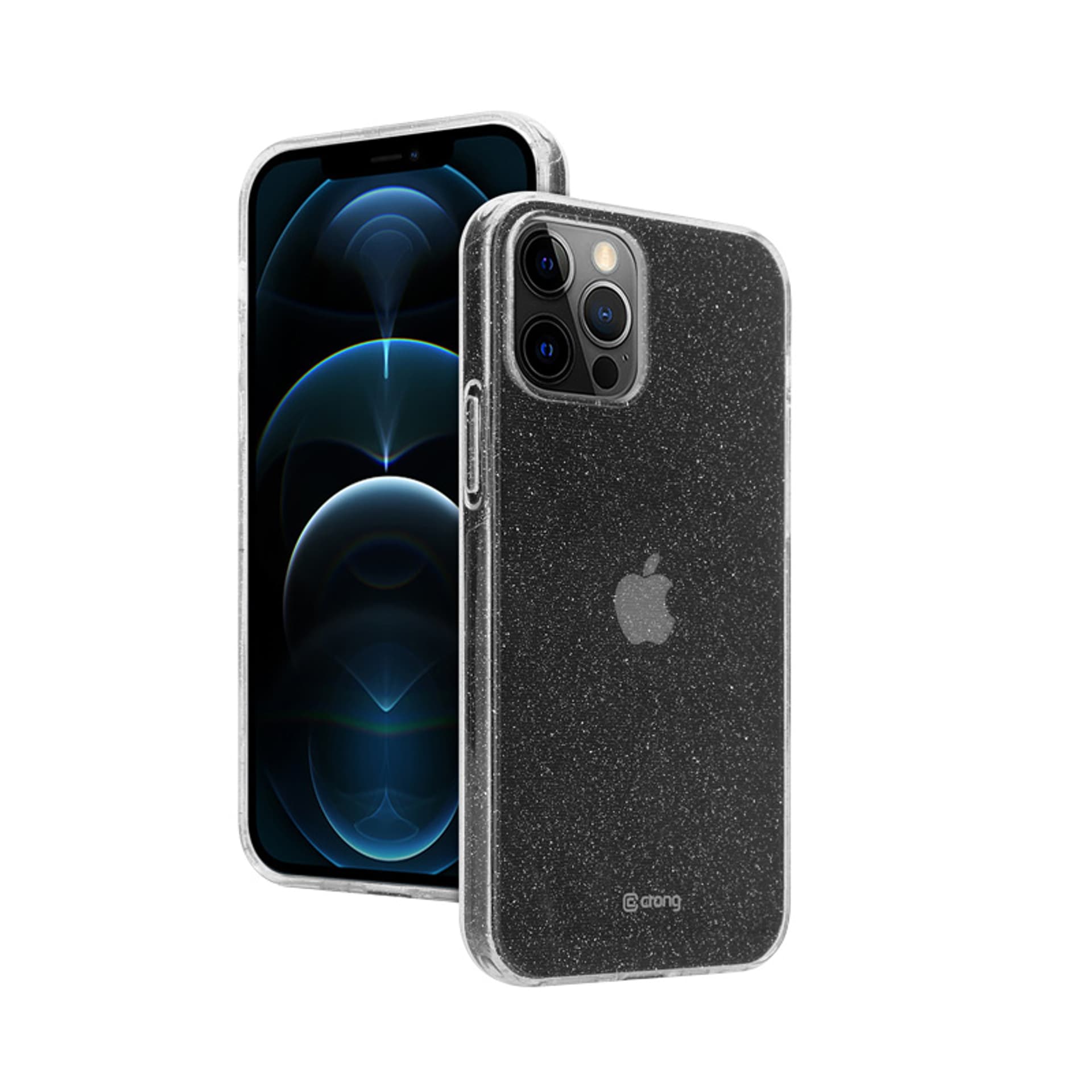 

Crong Glitter Case - Etui iPhone 12 Pro Max (przezroczysty/srebrny)