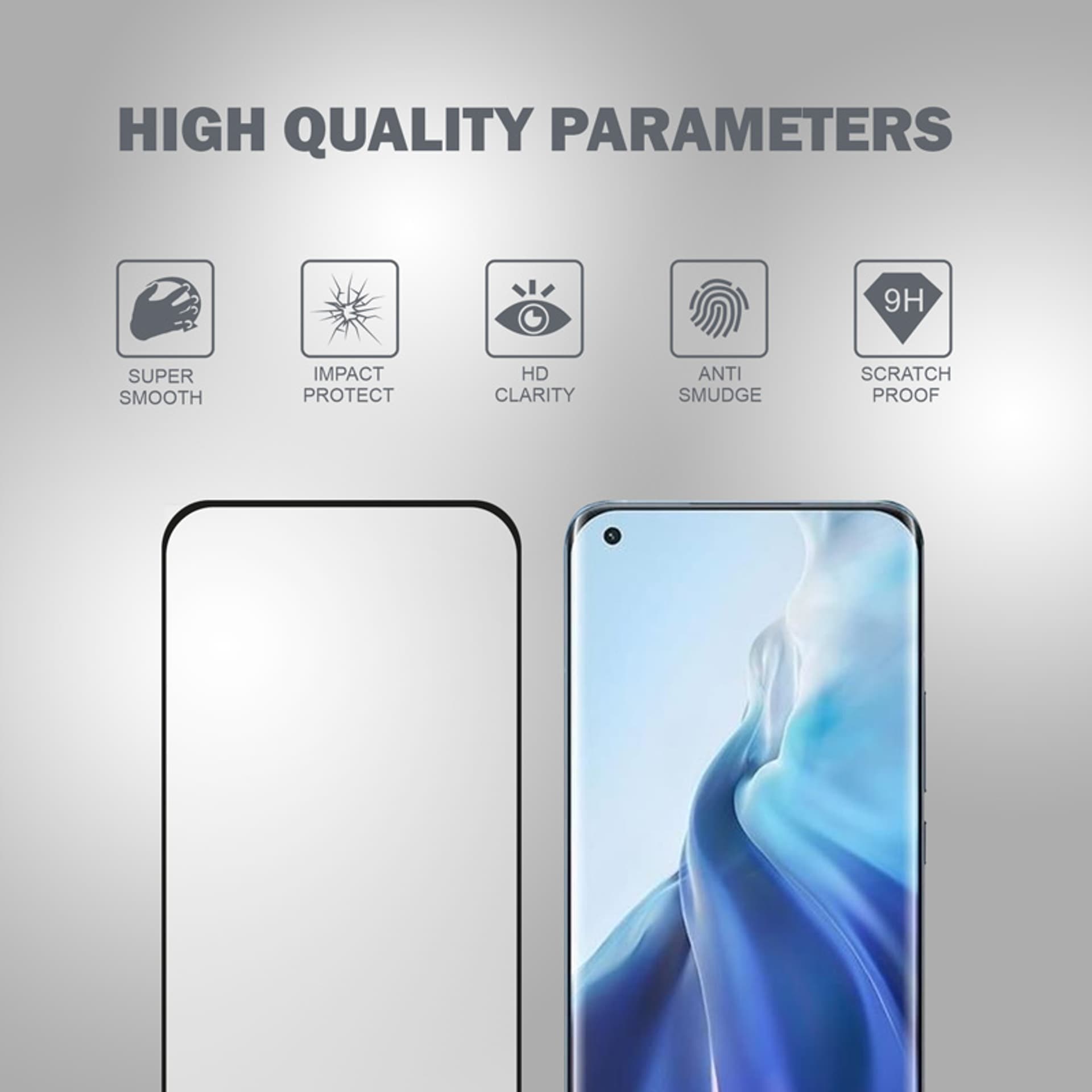 

Crong 3D Armour Glass - Szkło hartowane 9H Full Glue na cały ekran Xiaomi Mi 11 + ramka instalacyjna