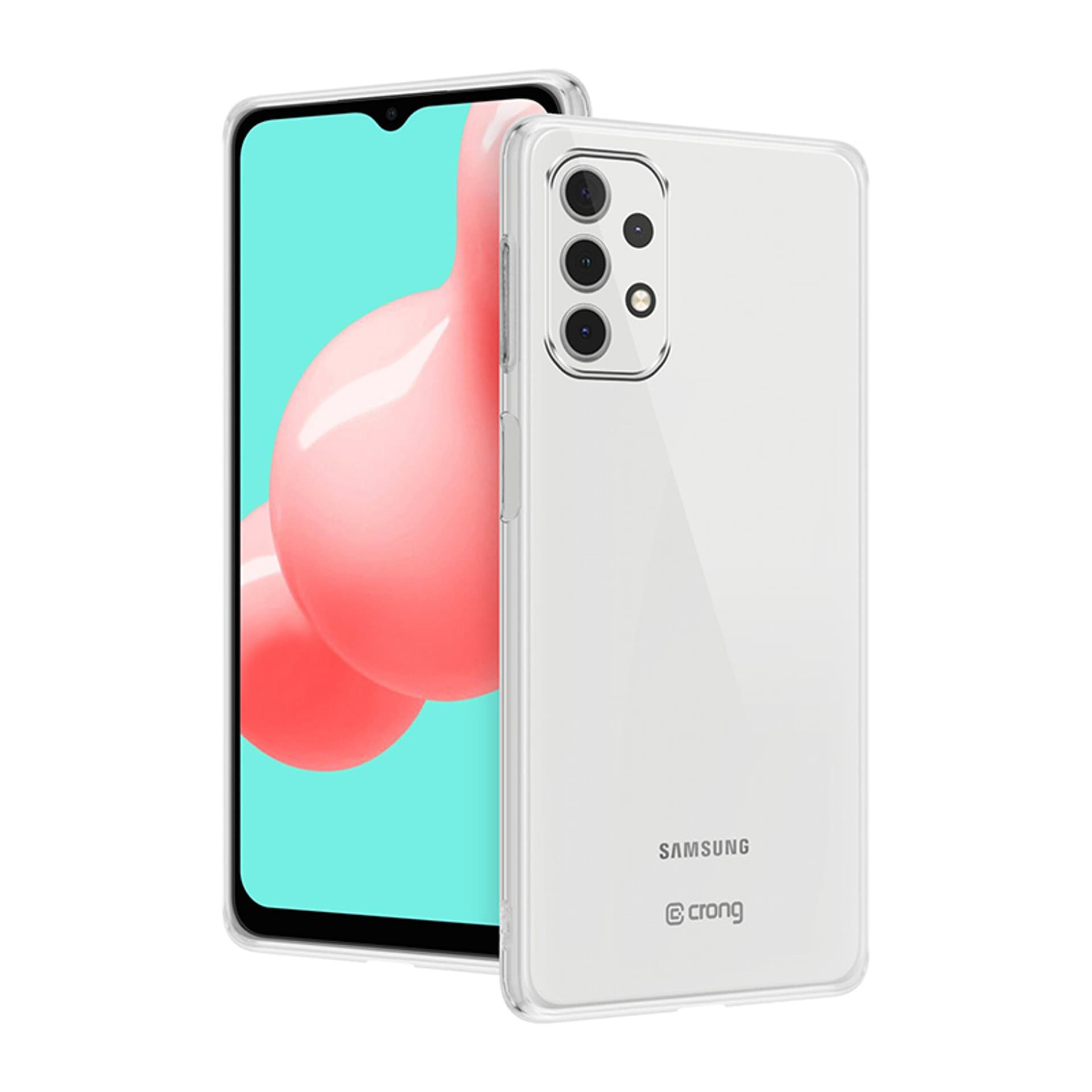 

Crong Crystal Slim Cover - Etui Samsung Galaxy A32 5G (przezroczysty)