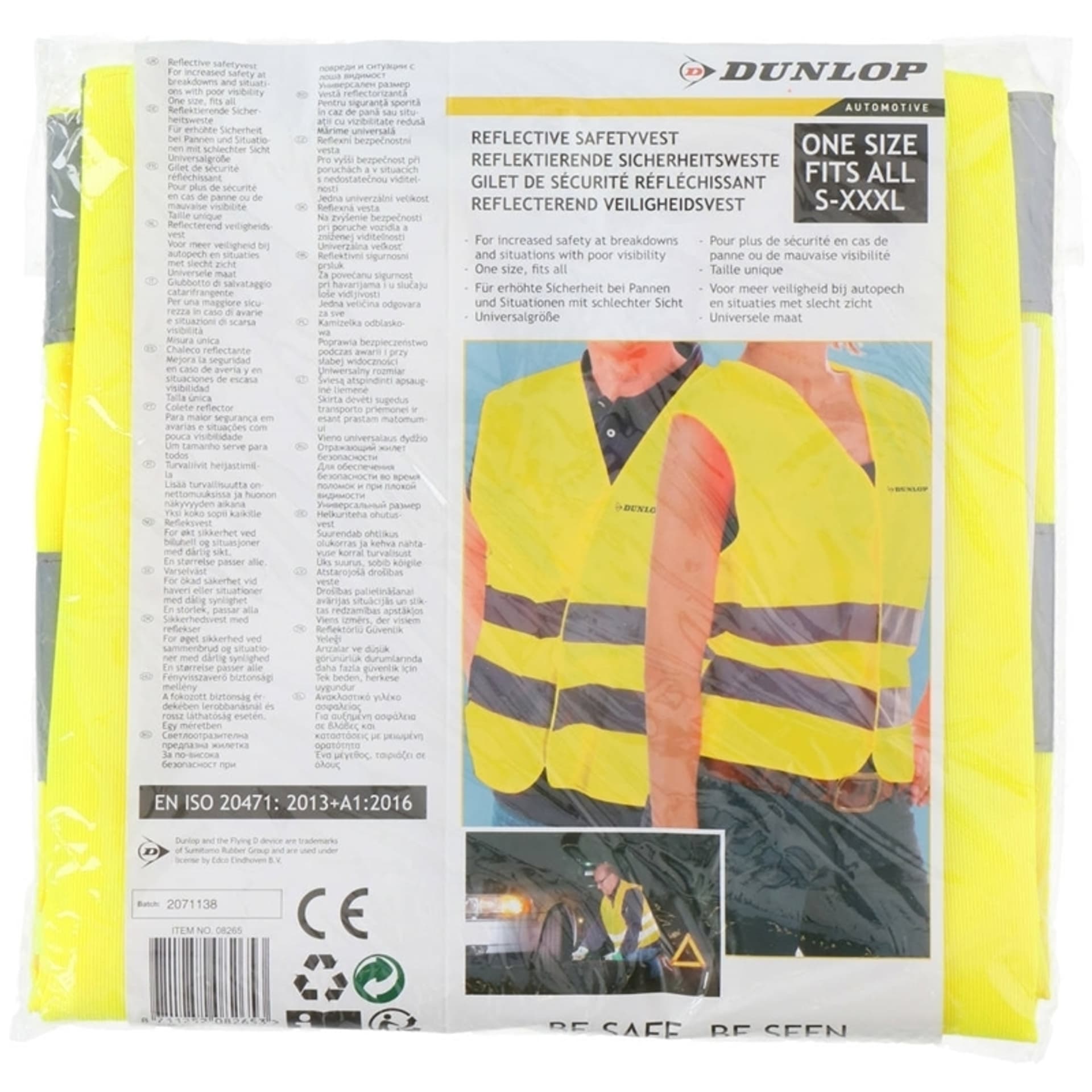

Dunlop - Kamizelka odblaskowa rozmiar uniwersalny (Żółty)