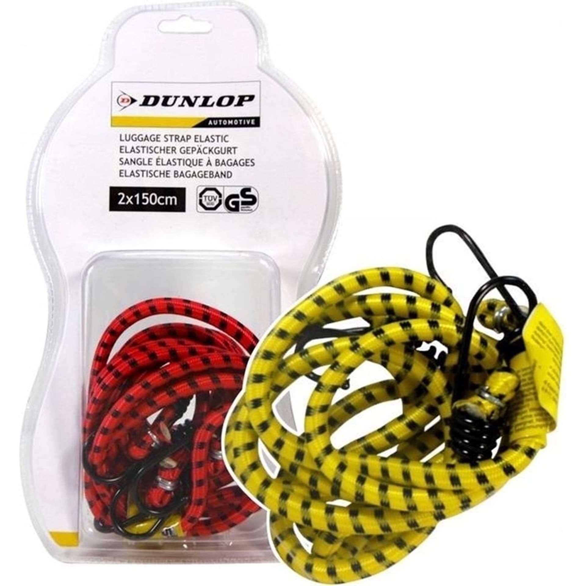 

Dunlop - Gumy do mocowania bagażu 2x150cm (Czerwony)