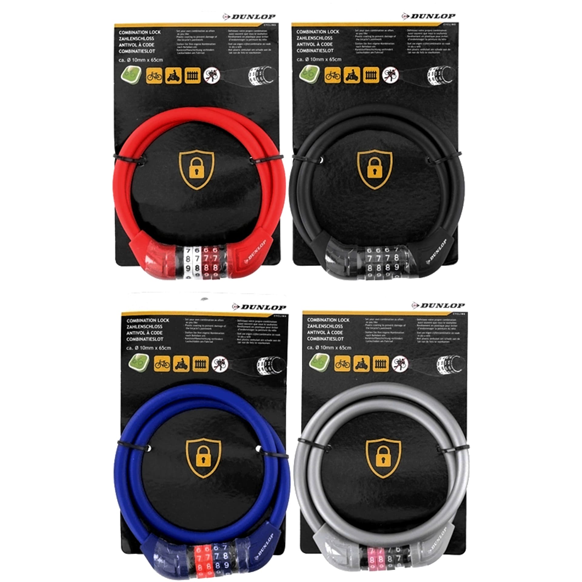 

Dunlop - Zapięcie do roweru (Czarny)