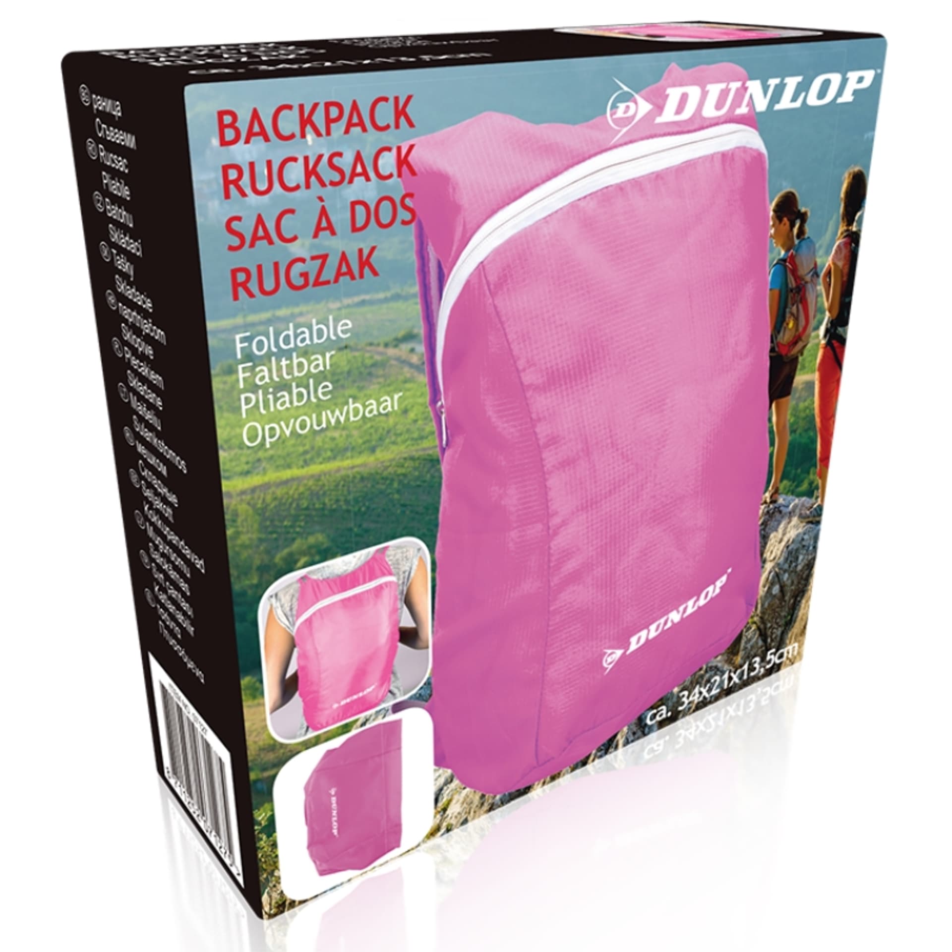 

Dunlop - Pokrowiec peleryna na plecak (Różowy)