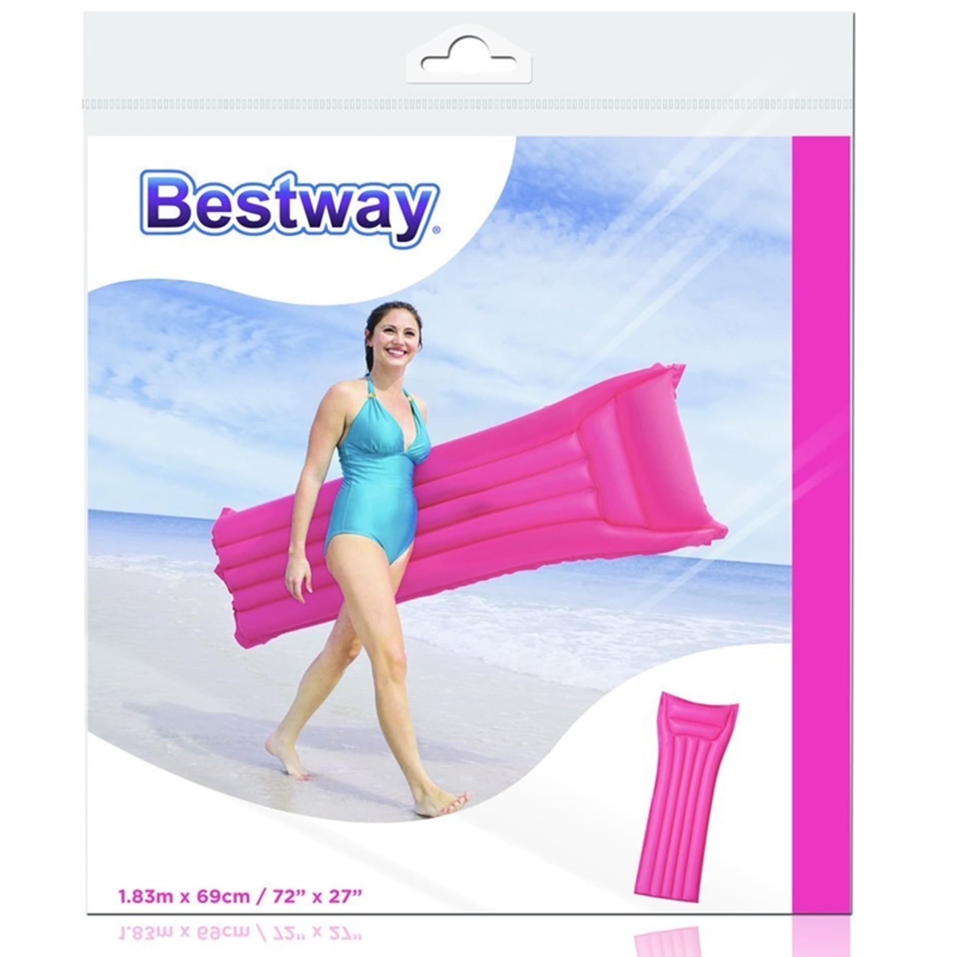 

Bestway - Materac nadmuchiwany plażowy 183x69cm (Różowy)