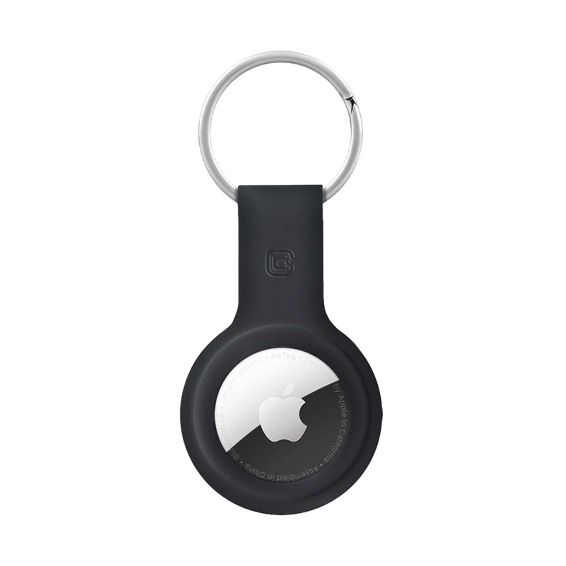 

Crong Silicone Case with Key Ring – Etui ochronne brelok do Apple AirTag (czarny)