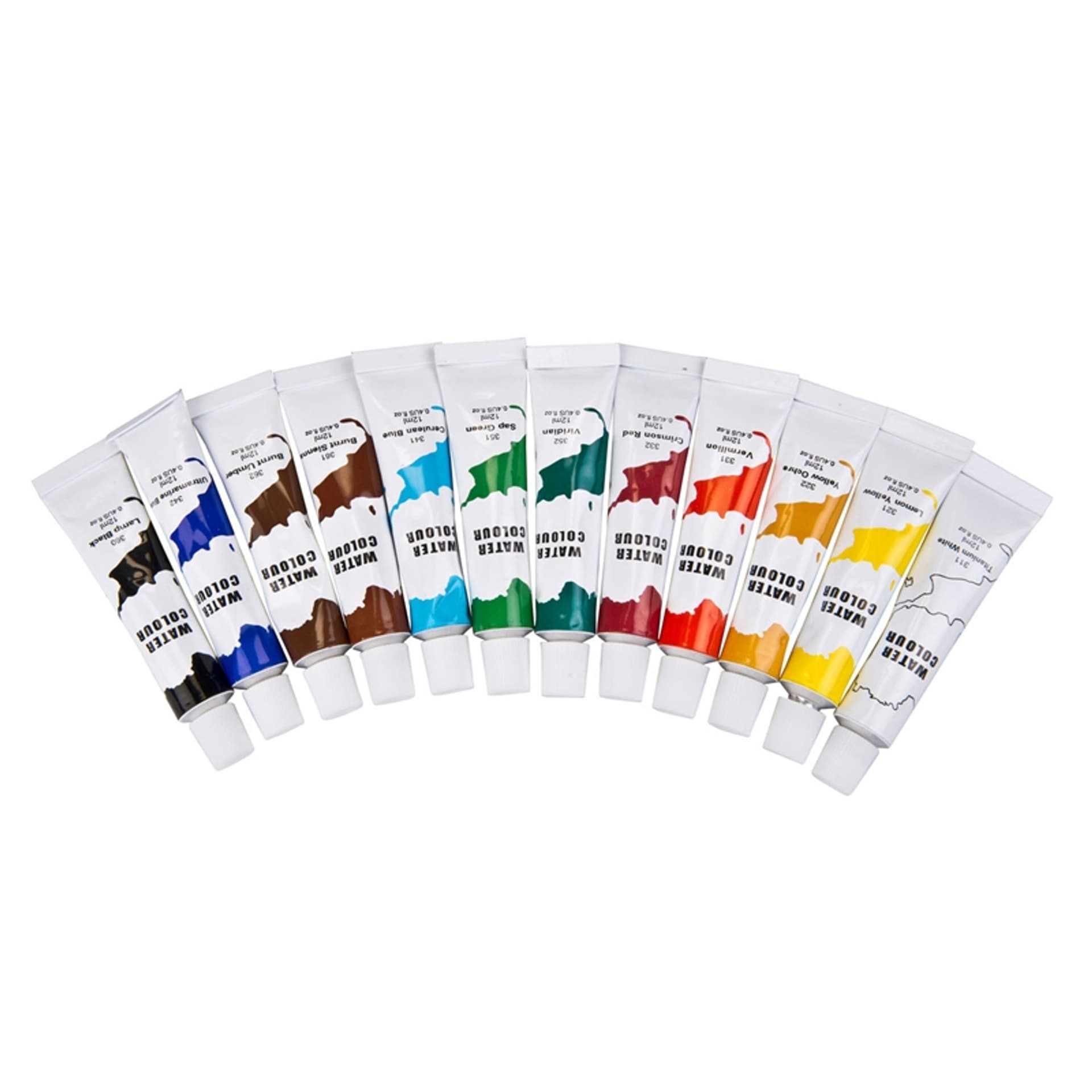 

Farby akwarelowe w tubkach 12 ml 12 kolorów