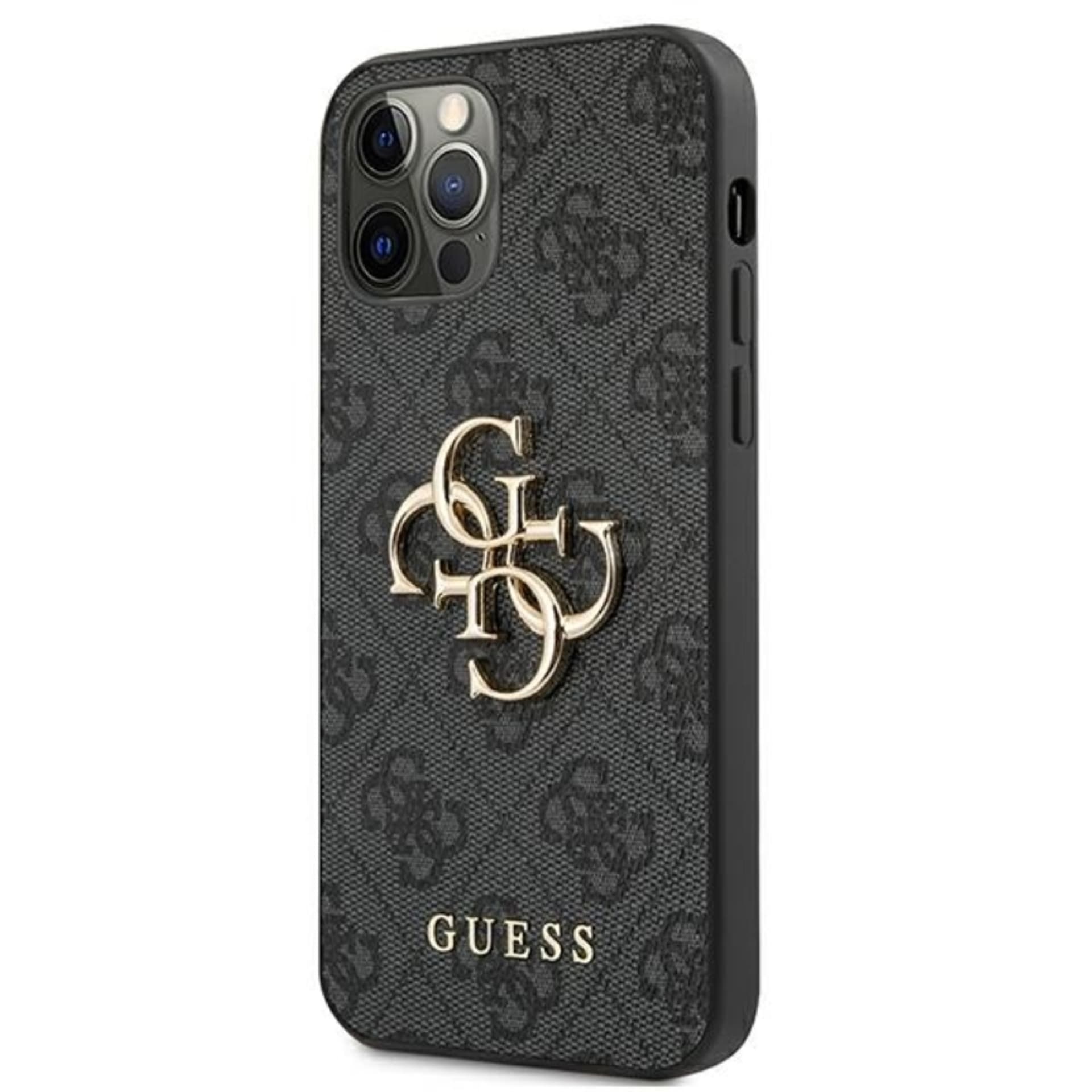 

Guess 4G Big Metal Logo - Etui iPhone 12 / iPhone 12 Pro (szary)