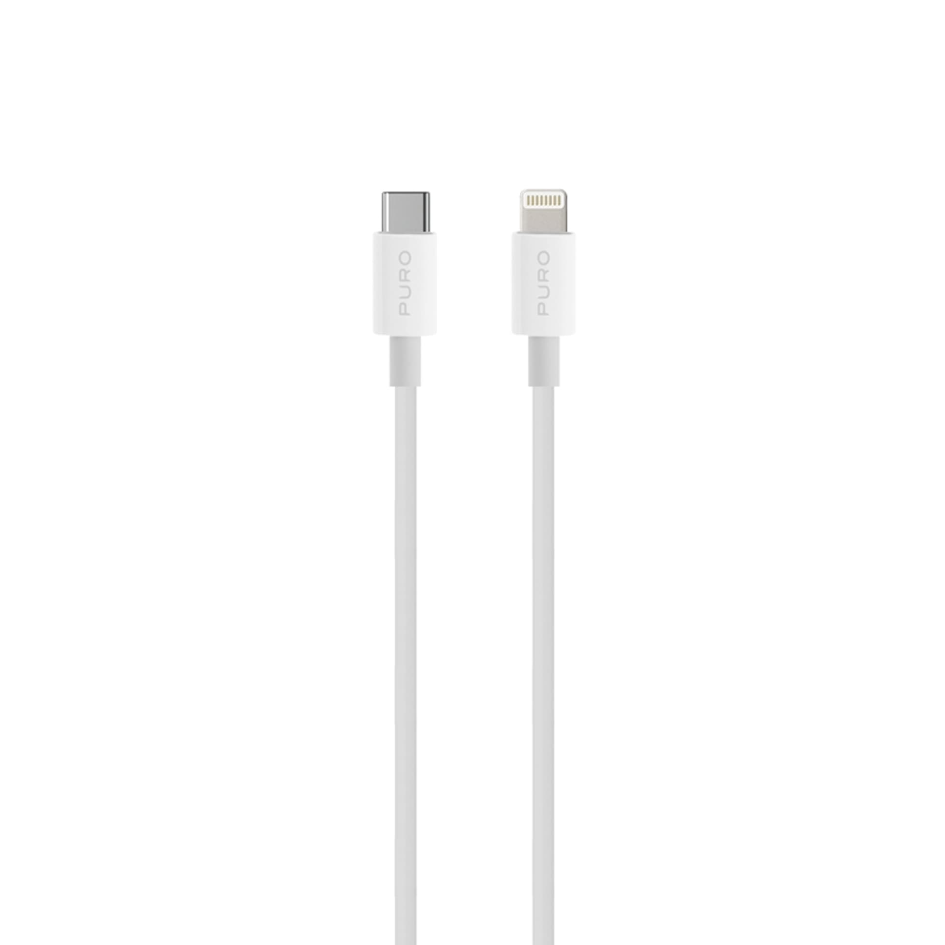 

Puro Plain – Kabel połączeniowy USB-C na Lightning certyfikat MFi 2m (biały)
