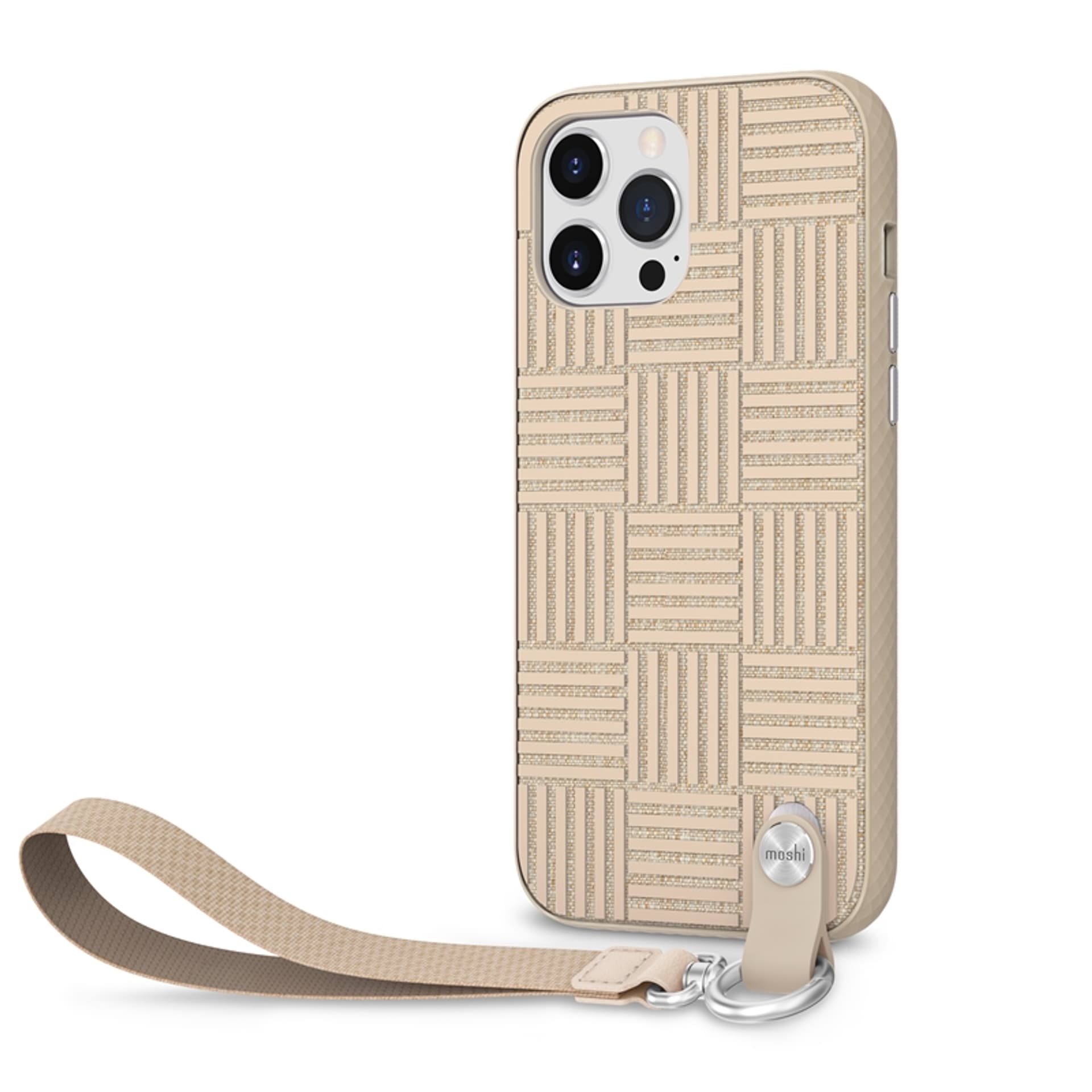 

Moshi Altra - Etui z odpinaną smyczką iPhone 13 Pro Max (antybakteryjne NanoShield™) (Sahara Beige)