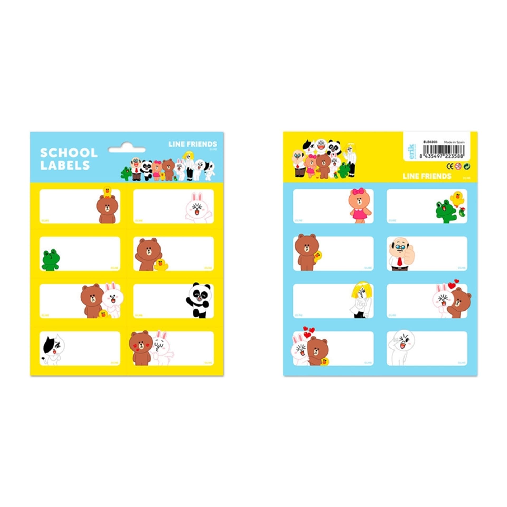 

BT21 - Zestaw naklejek / etykiet 16 szt.