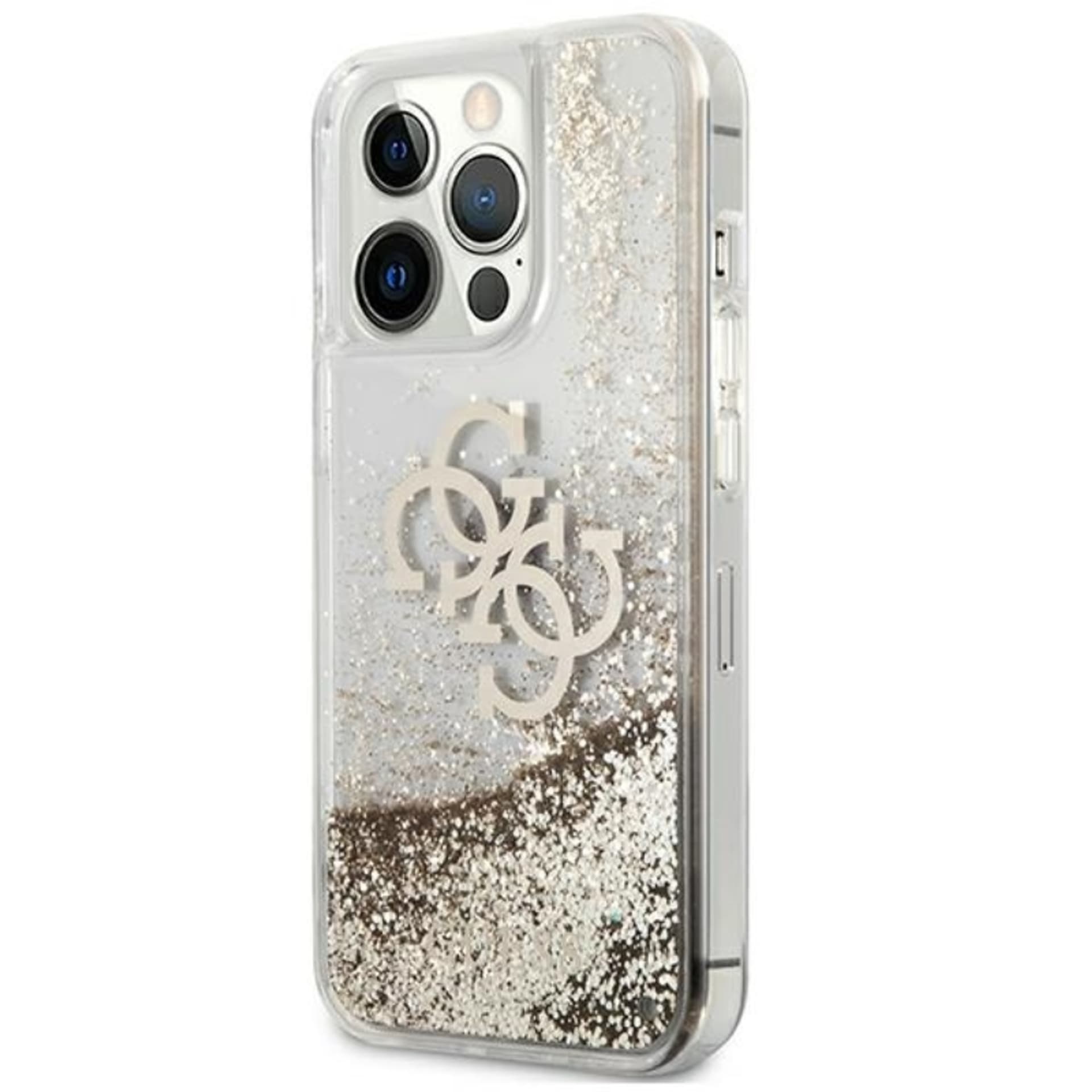 

Guess Liquid Glitter 4G Big Logo - Etui iPhone 13 Pro (złoty)
