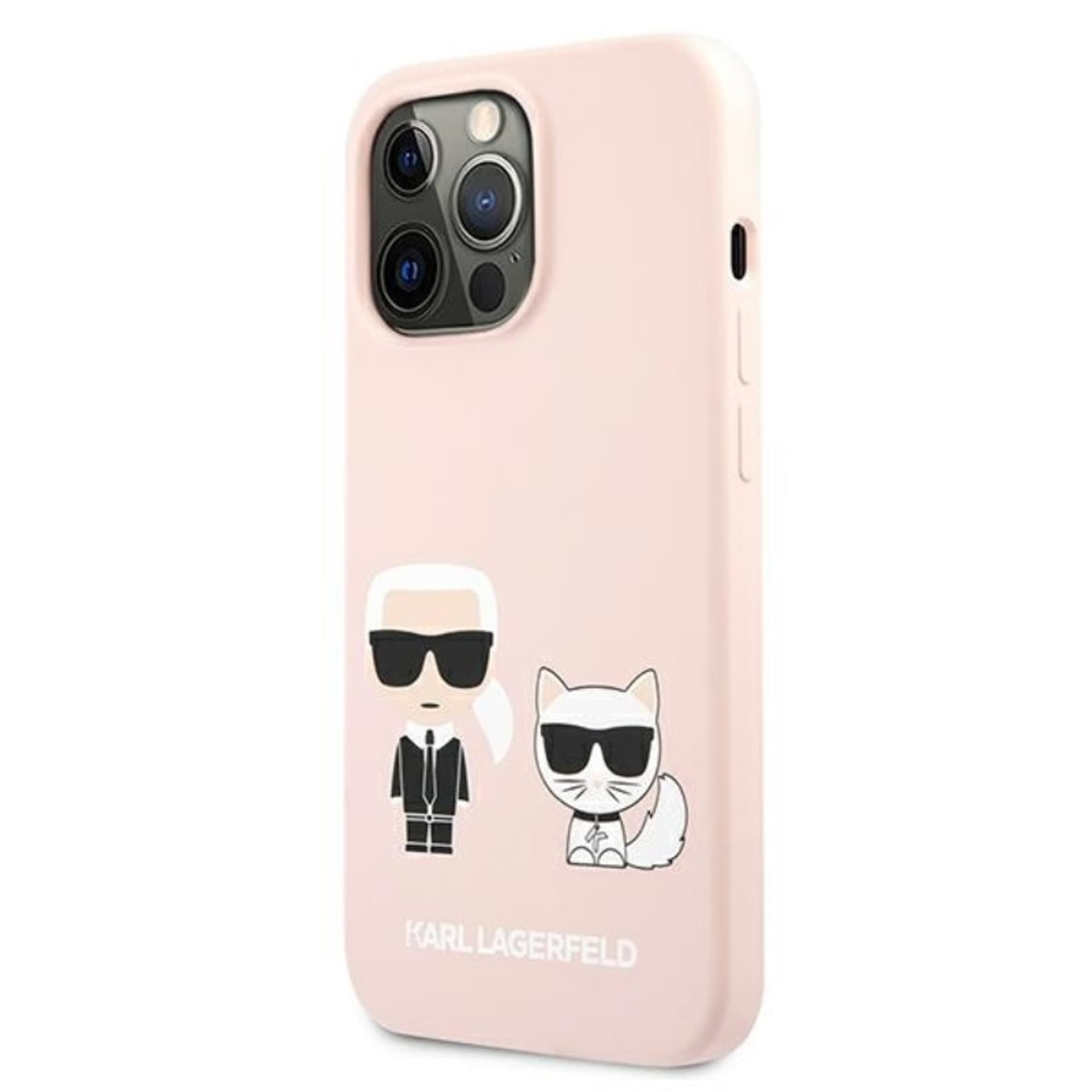 

Karl Lagerfeld Slilicone Karl & Choupette - Etui iPhone 13 Pro Max (różowy)