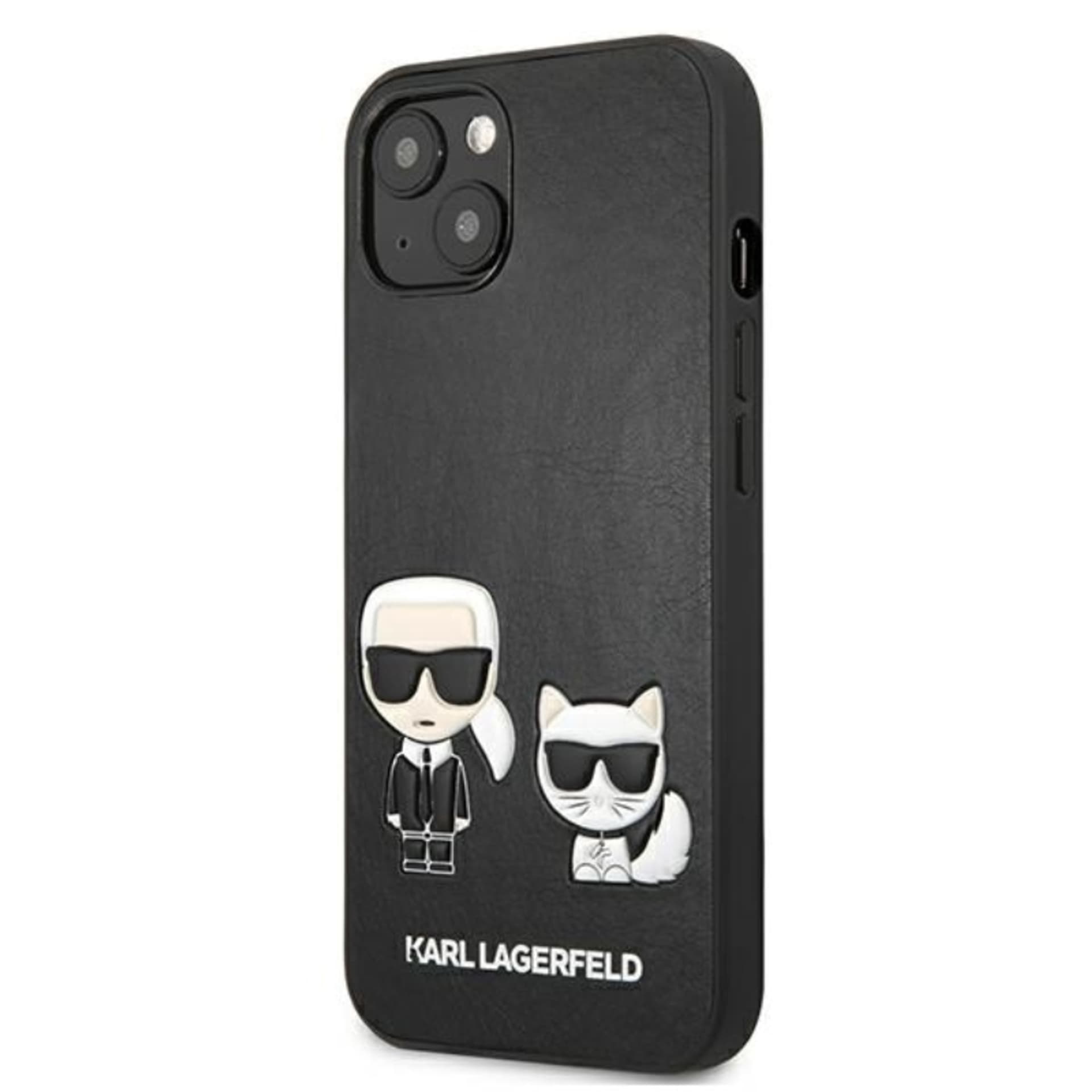 

Karl Lagerfeld PU Leather Karl & Choupette Embossed - Etui iPhone 13 (czarny)