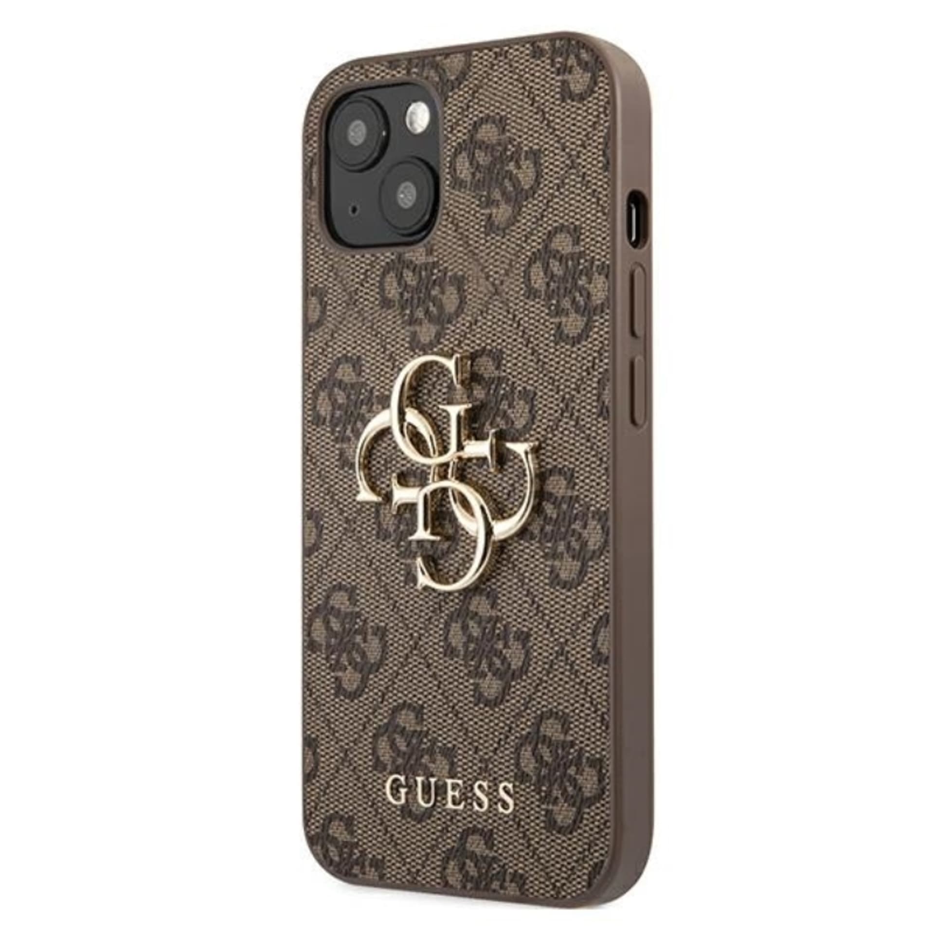 

Guess 4G Big Metal Logo - Etui iPhone 13 (brązowy)