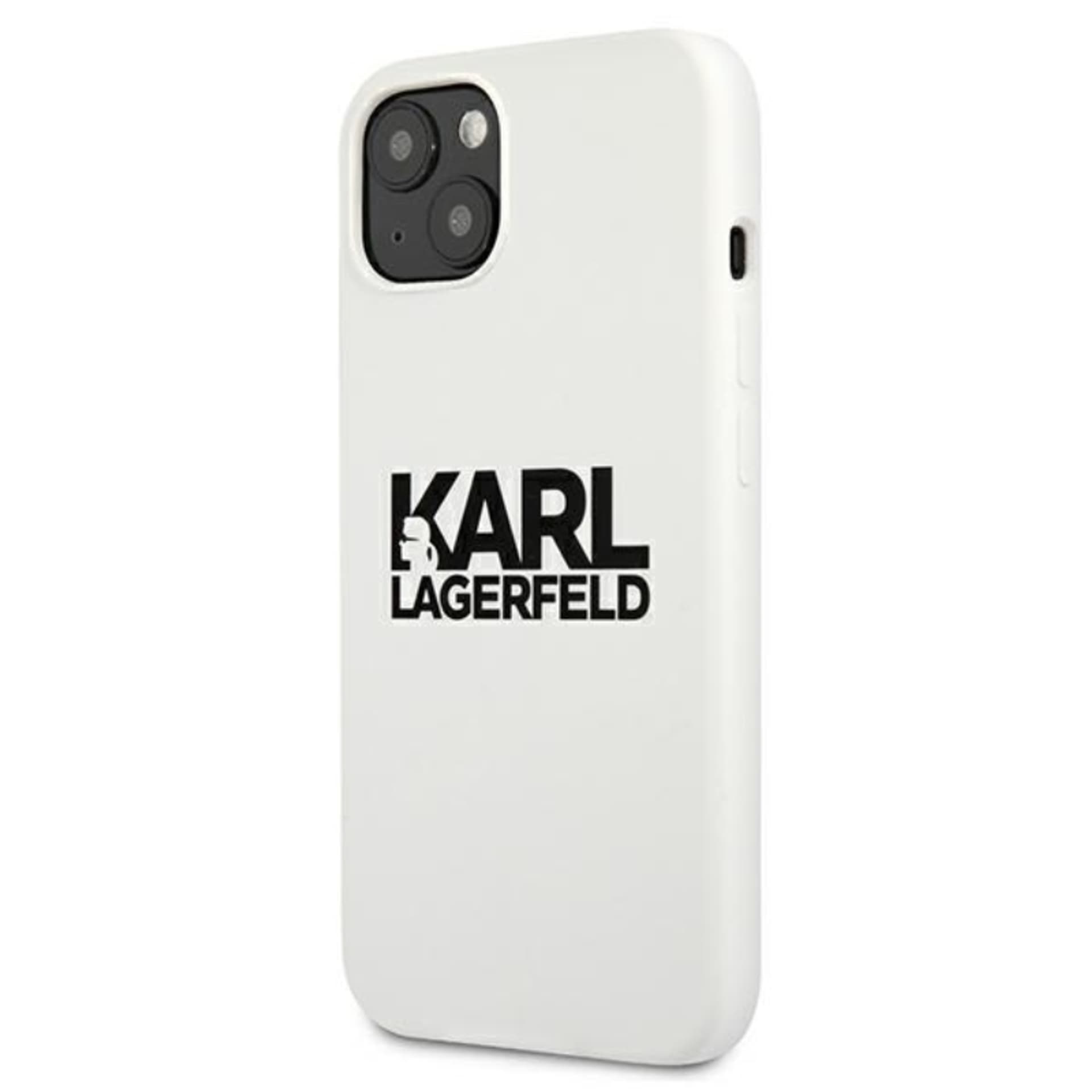 

Karl Lagerfeld Silicone Stack Logo - Etui iPhone 13 mini (biały)