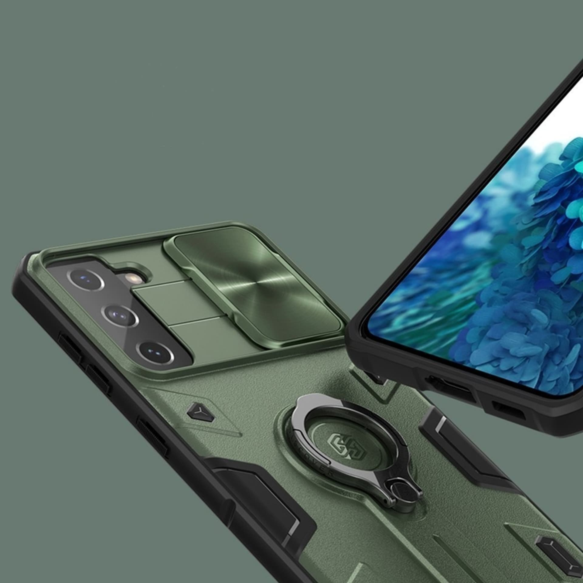 

Nillkin CamShield Armor - Etui Samsung Galaxy S21+ z osłoną aparatu (Black)