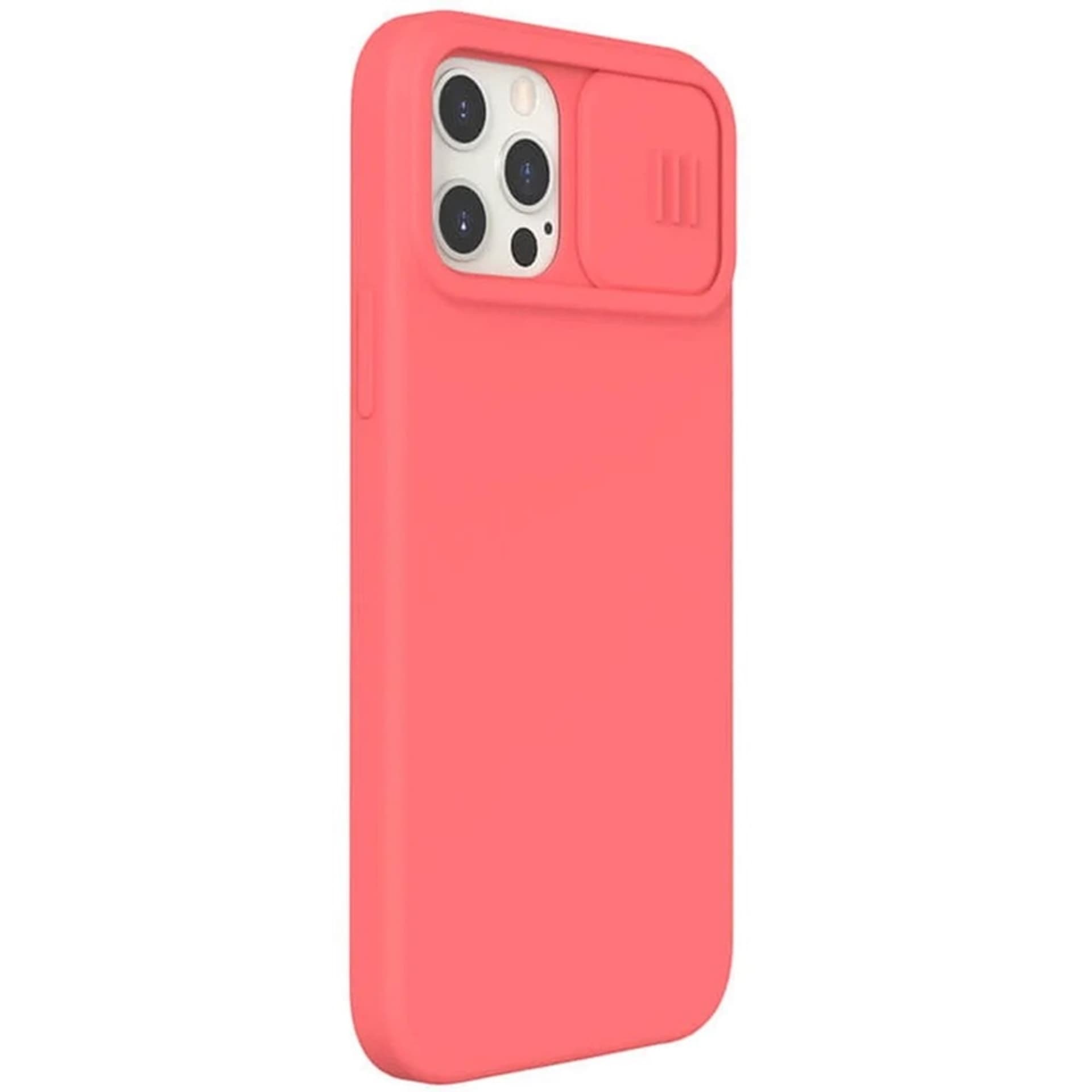 

Nillkin CamShield Silky Magnetic - Etui Apple iPhone 12 / 12 Pro z osłoną aparatu (Orange Pink)