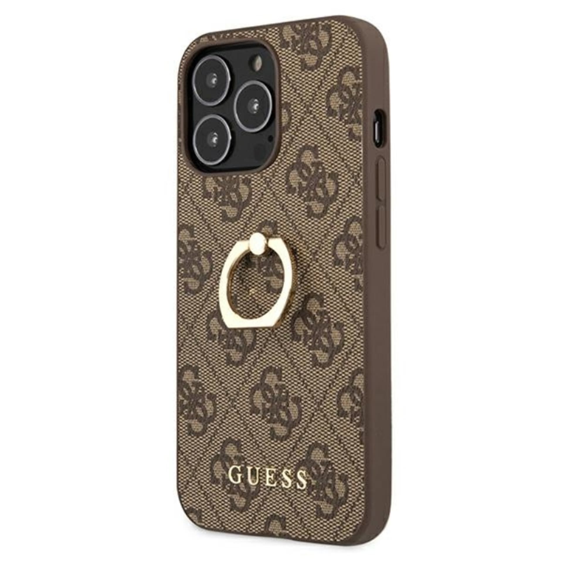 

Guess 4G Ring Case - Etui iPhone 13 Pro (brązowy)