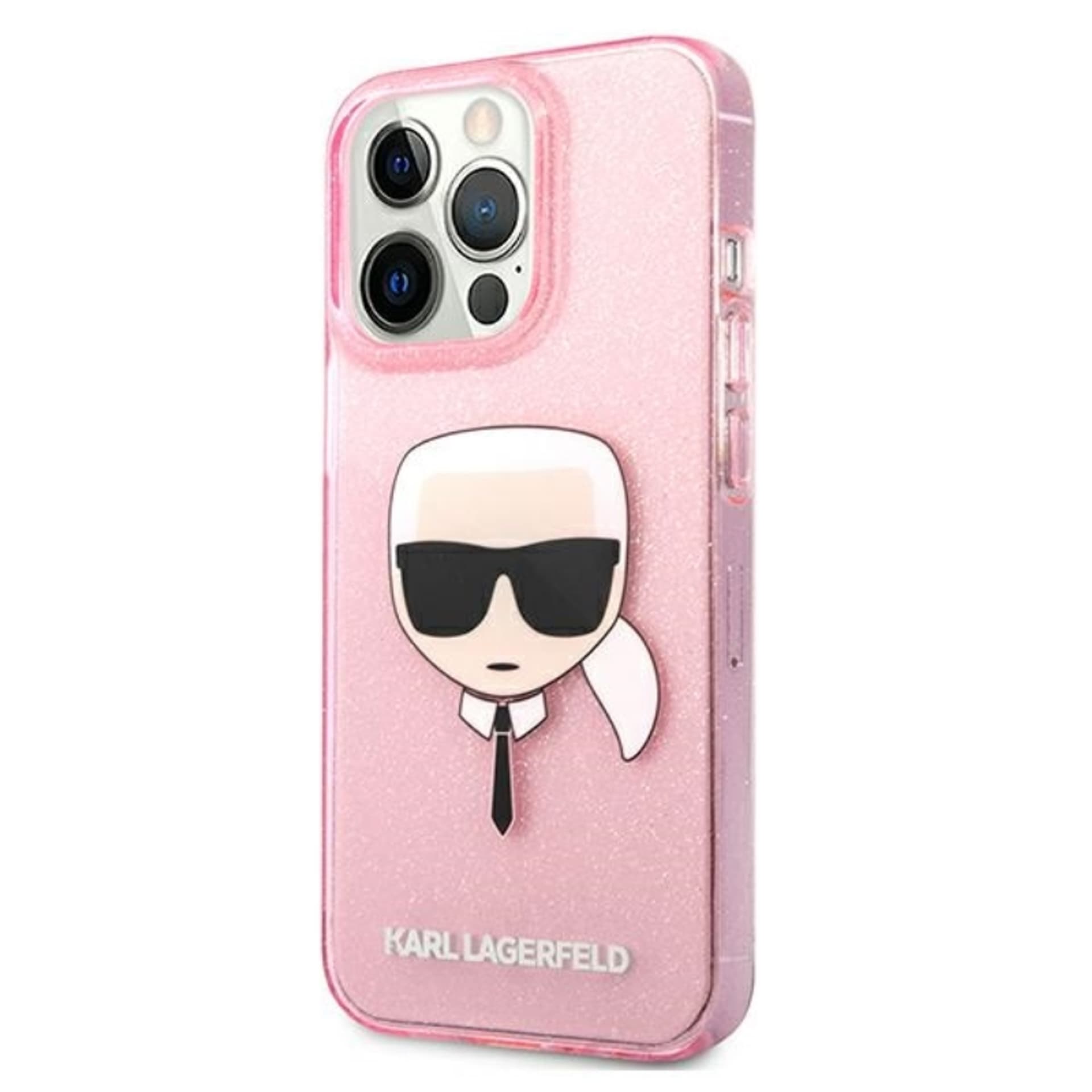 

Karl Lagerfeld Karl’s Head Glitter - Etui iPhone 13 Pro Max (różowy)