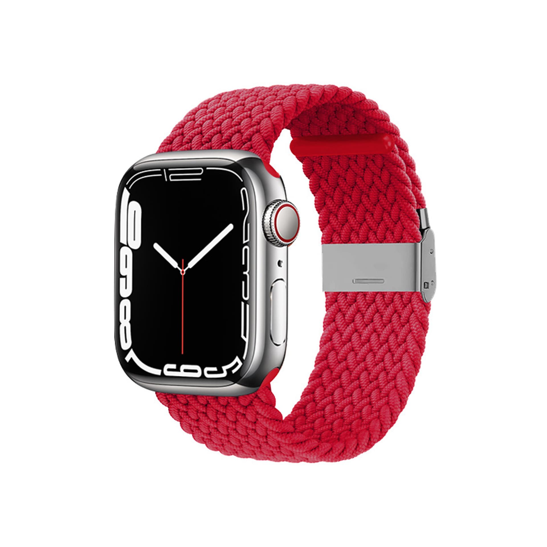 

Crong Wave Band – Pleciony pasek do Apple Watch 42/44/45/49 mm (czerwony)