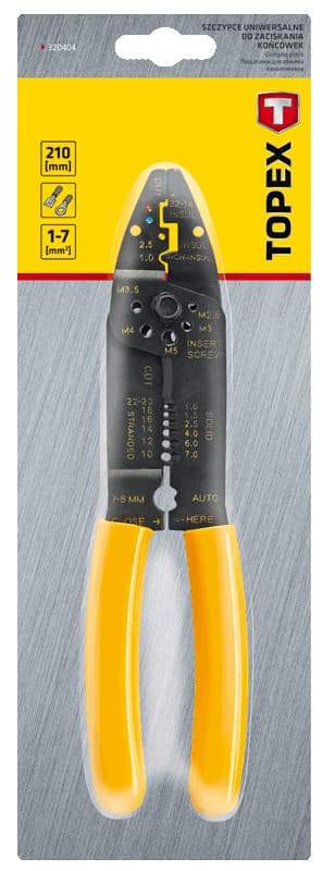 

Szczypce do zaciskania końcówek 210 mm