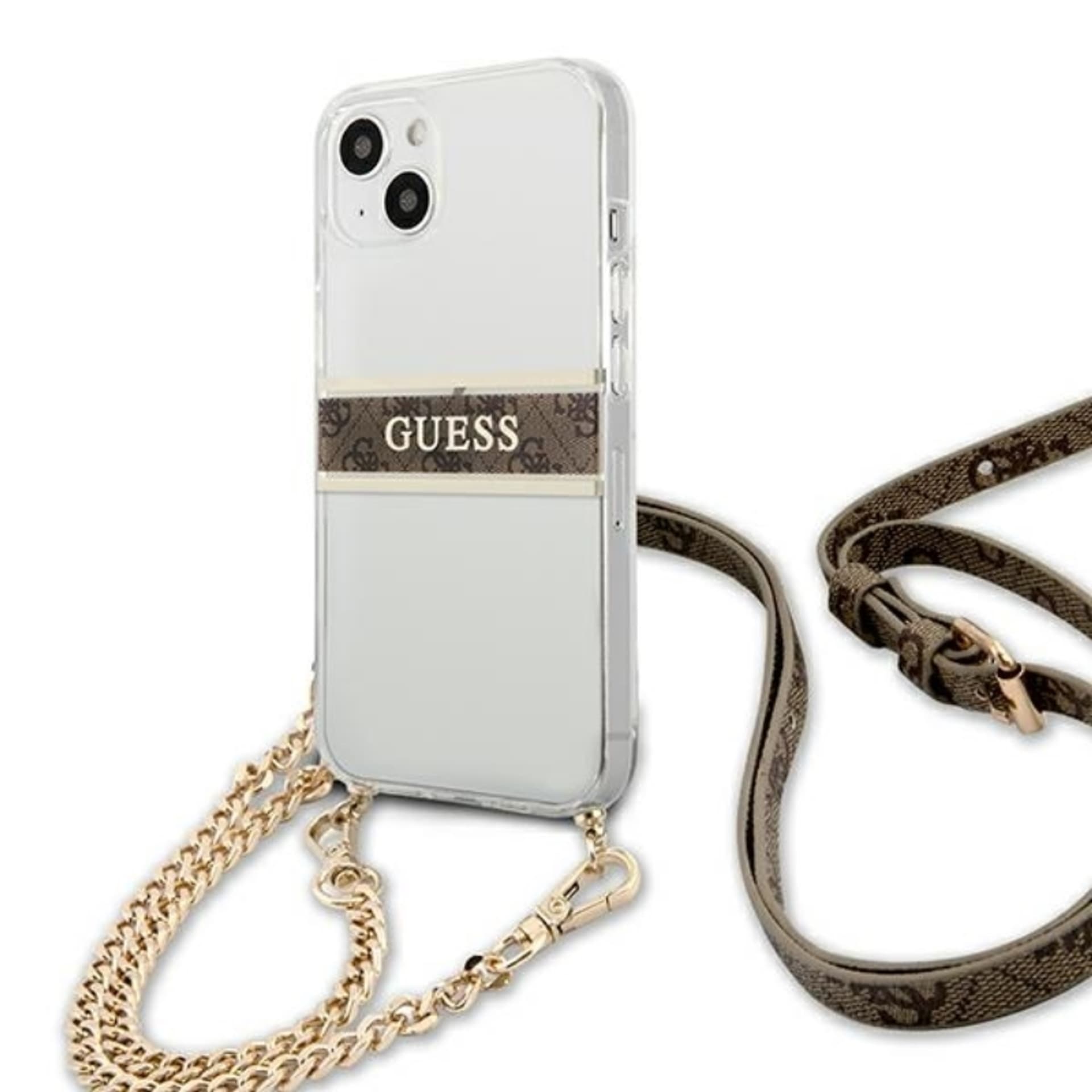 

Guess 4G Gold Stripe Crossbody - Etui iPhone 13