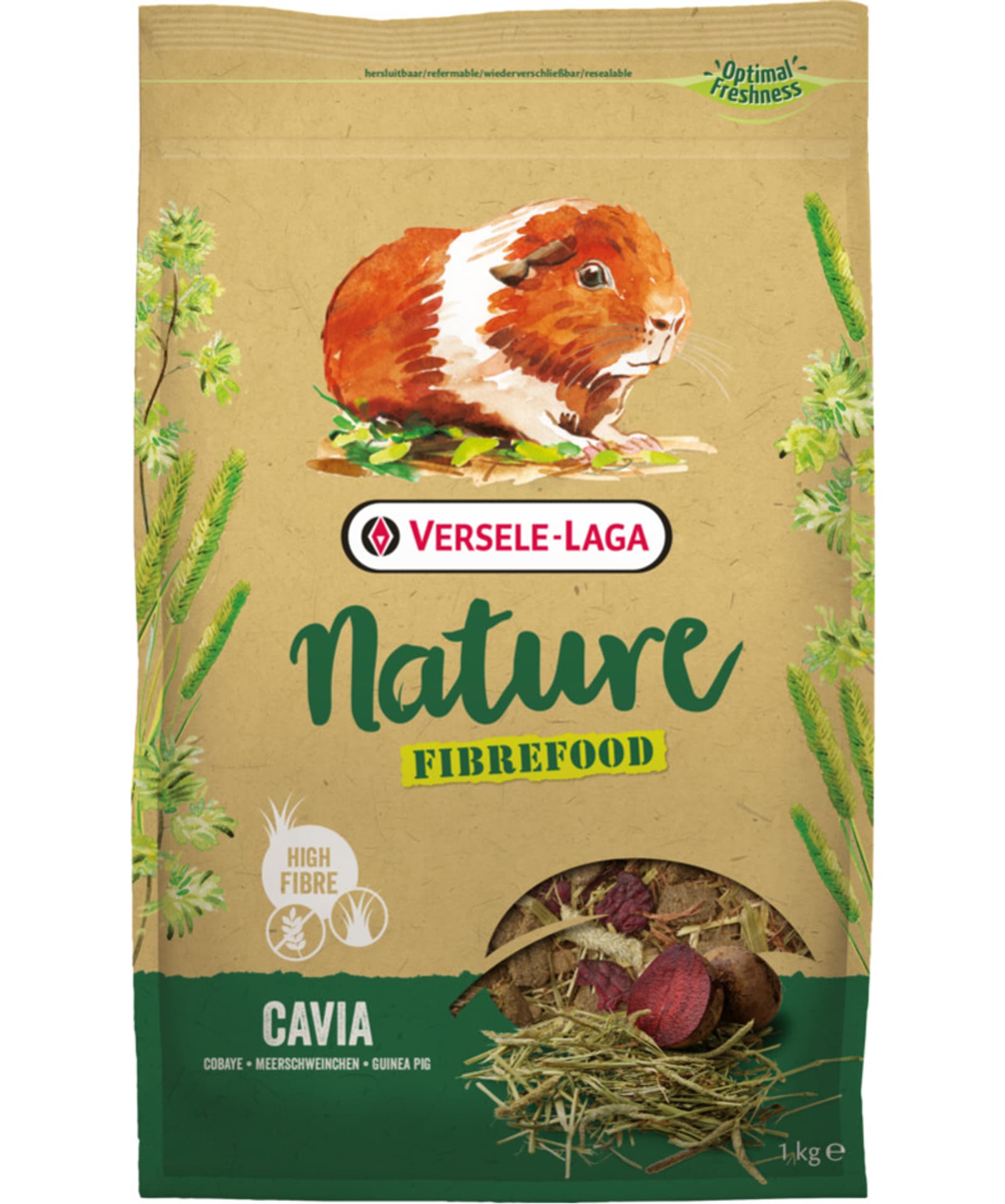 

Versele-Laga Fibrefood Cavia Nature wysokobłonnikowy pokarm dla świnki morskiej 1kg