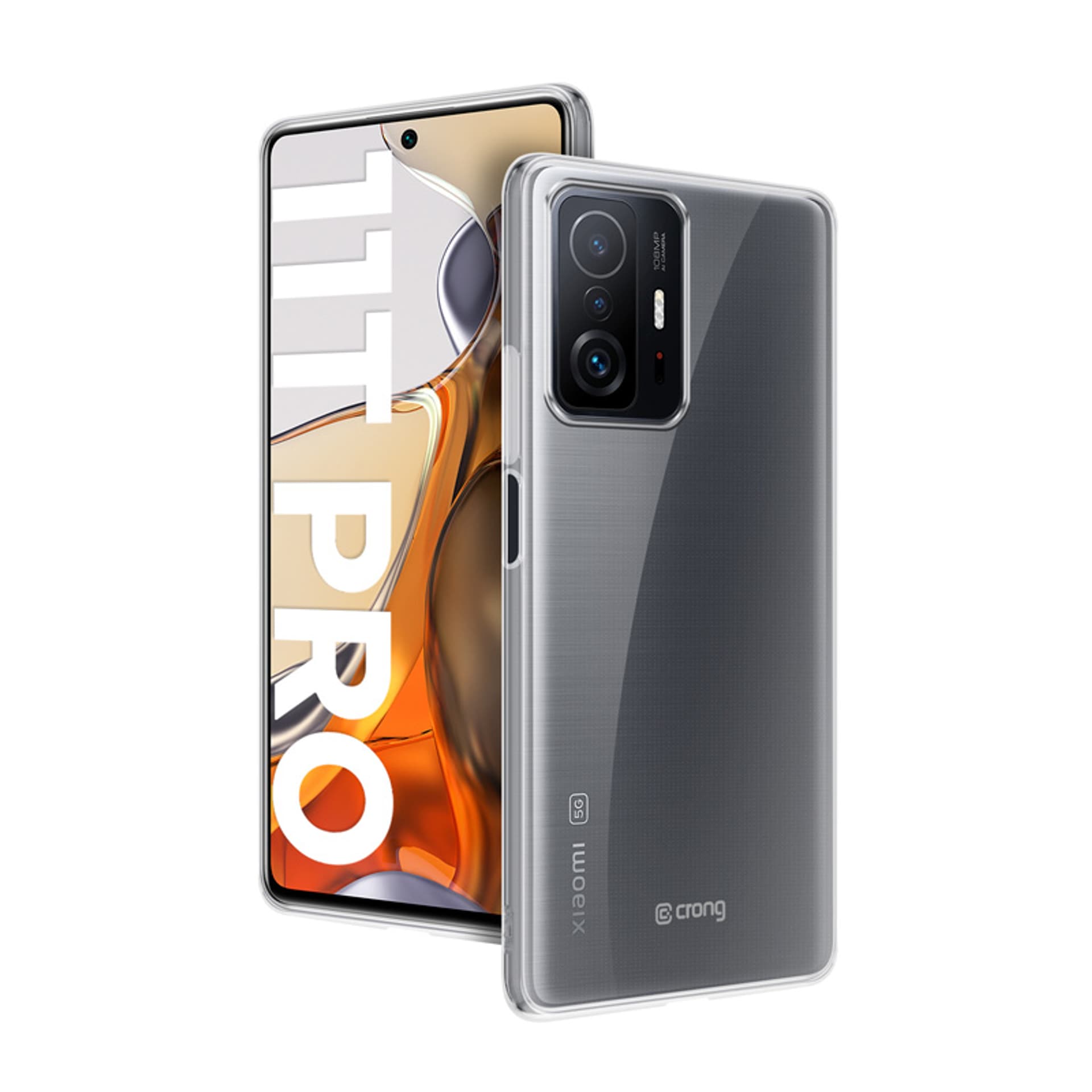 

Crong Crystal Slim Cover - Etui Xiaomi 11T Pro (przezroczysty)
