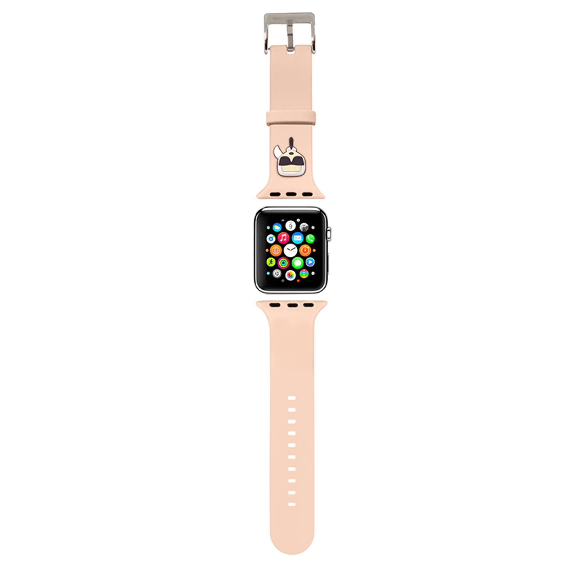 

Karl Lagerfeld Silicone Karl Head – Pasek do Apple Watch 42/44/45 mm (różowy)